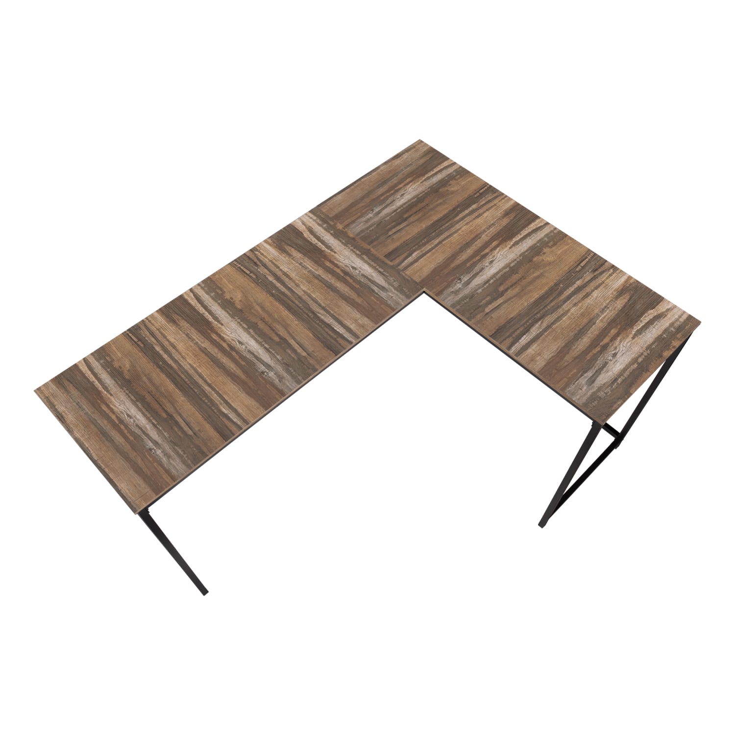 Monarch Specialties Barry 59inW L-Shaped Corner Desk, Brown - Image 5
