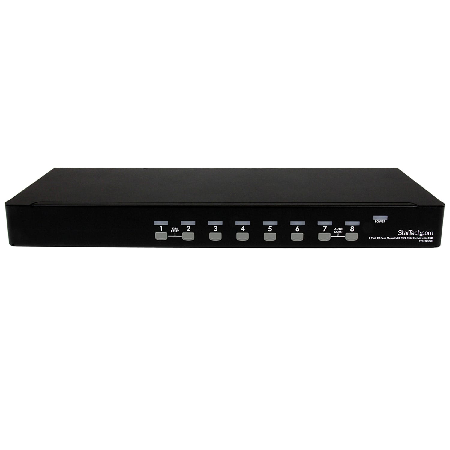 StarTech.com 8 Port 1U Rack mount USB PS/2 KVM Switch with OSD - Image 3