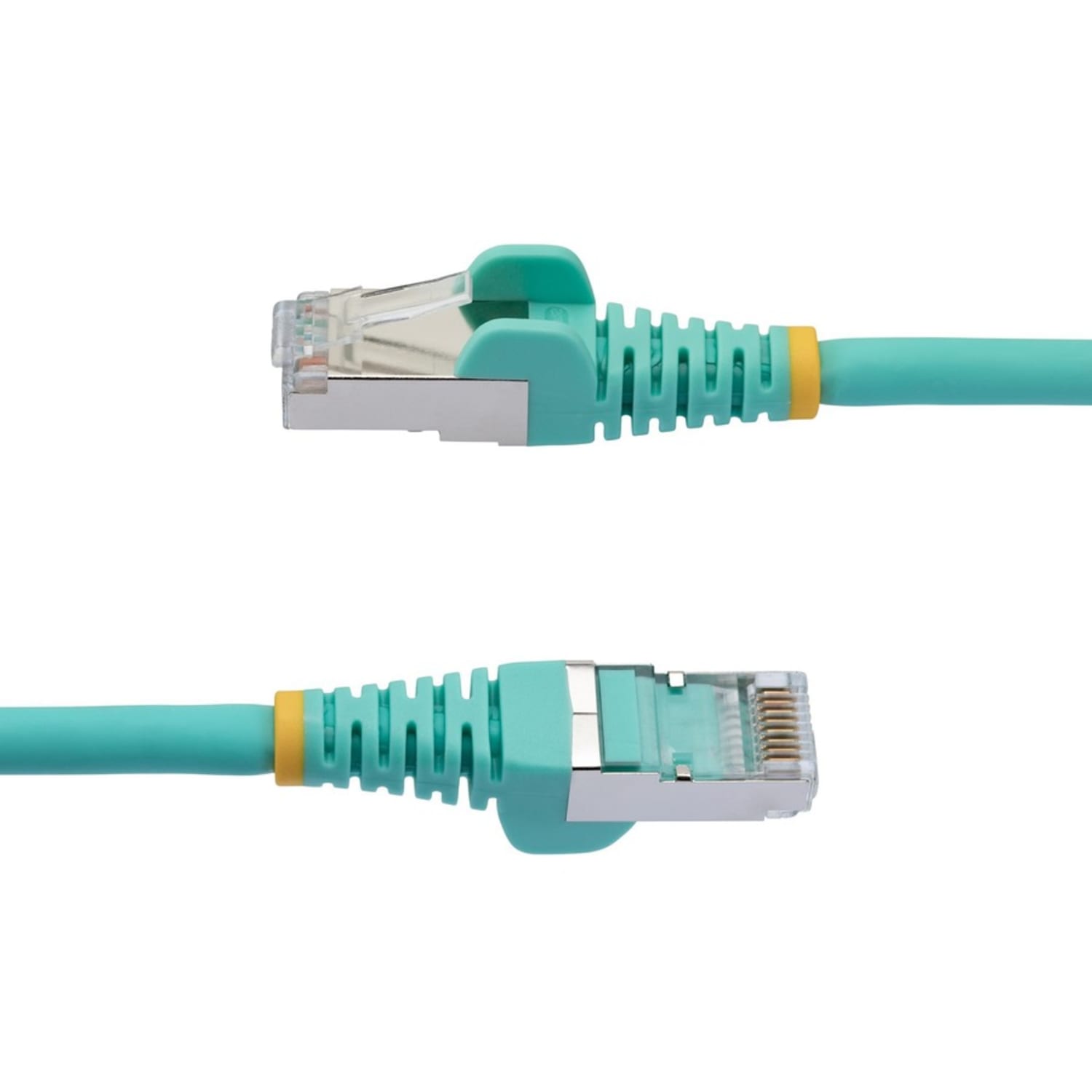 StarTech.com 6ft CAT6a Ethernet Cable, Aqua Low Smoke Zero Halogen (LSZH) 10 GbE 100W PoE S/FTP Snagless R - NLAQ6FCAT6APATCH - Image 4