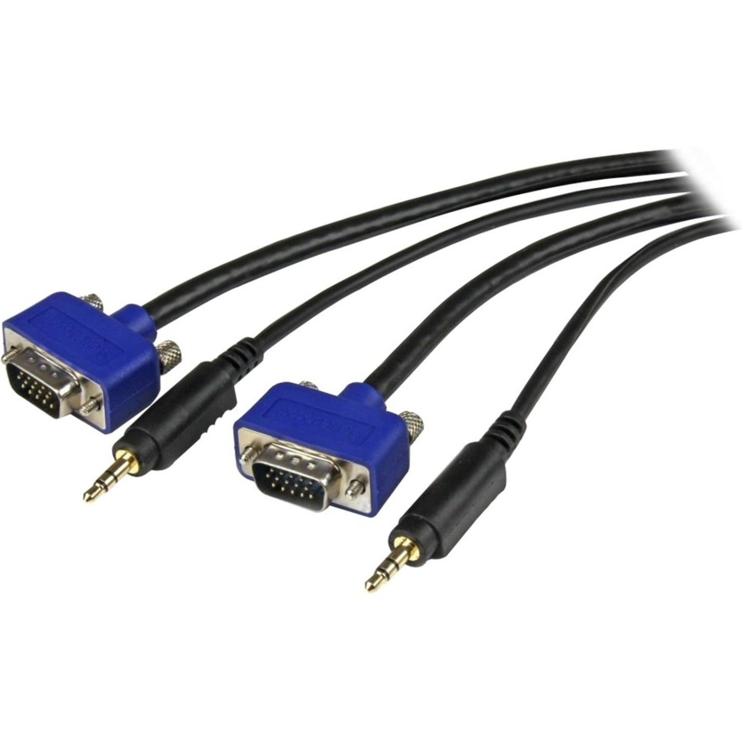 StarTech.com 6 ft Coax High Resolution Monitor VGA Cable w/ Audio - HD15 M/M - 6ft - Image 4
