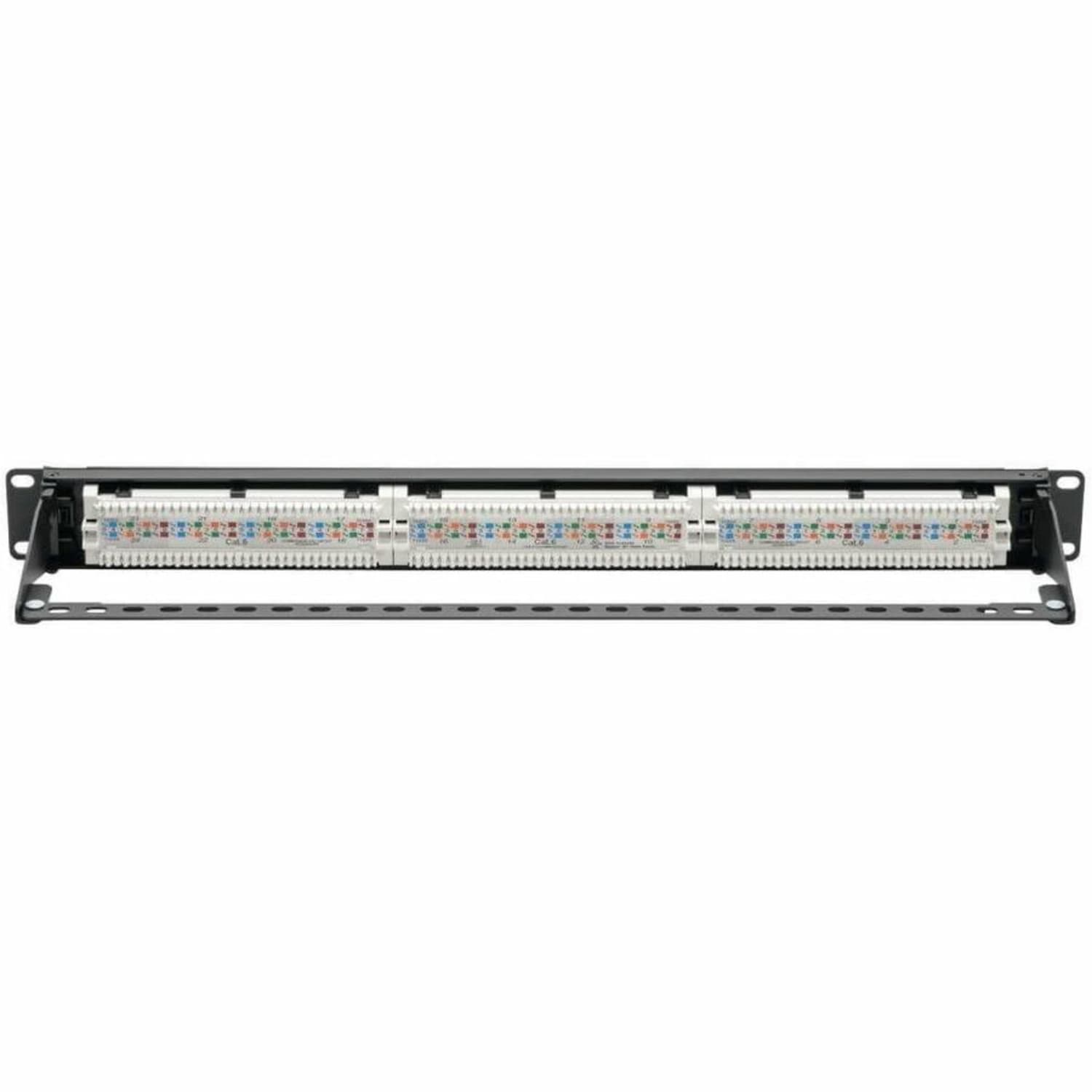 Eaton Tripp Lite Series Cat6 24-Port Patch Panel - PoE+ Compliant, 110/Krone, 568A/B, RJ45 Ethernet, 1U Rac - N252P24 - Image 5