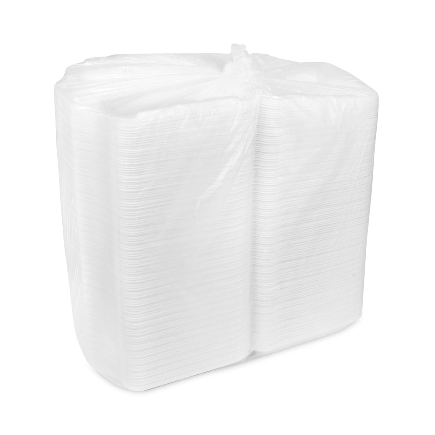 Pactiv Evergreen SmartLock Foam Hinged Lid Containers, Large, 3-1/4inH x 9inW x 9-3/16inD, White, Carton Of 150 Containers - Image 4