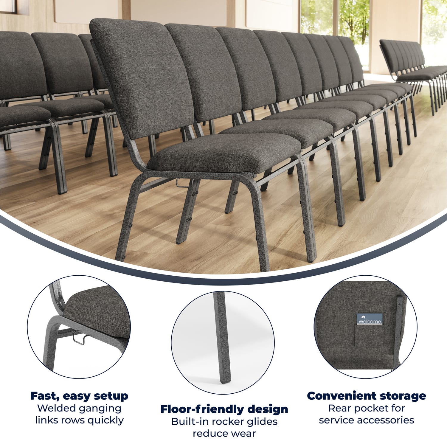 Flash Furniture Advantage Multipurpose Church Chair Charcoal GraySilver Vein PopularChairscom Flash Furniture Advantage Multipurpose Church Chair Charcoal GraySilver Vein PopularChairscom