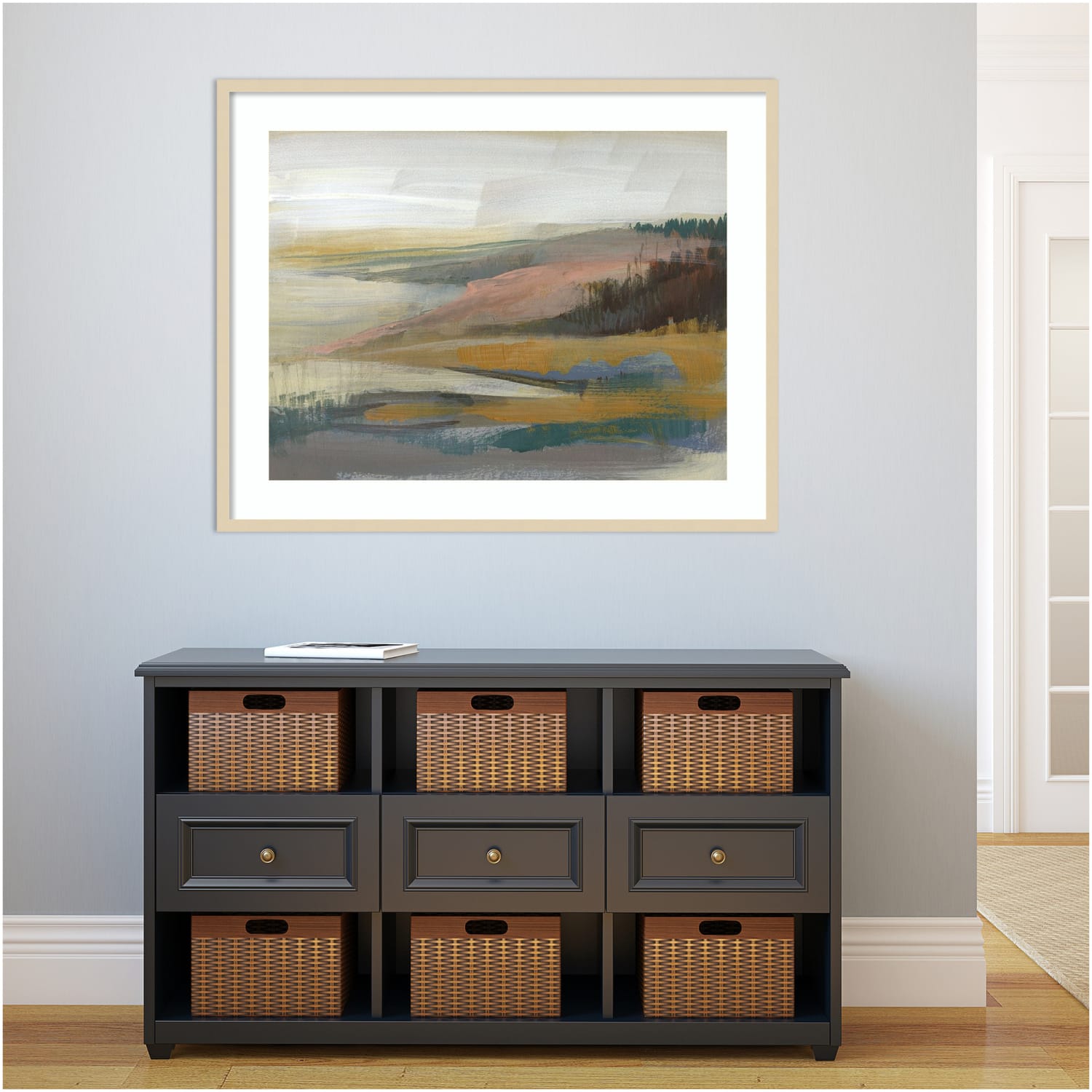 Amanti Art Northwest Cove II by Jennifer Goldberger Wood Framed Wall Art Print, 41inW x 33inH, Natural - Image 5