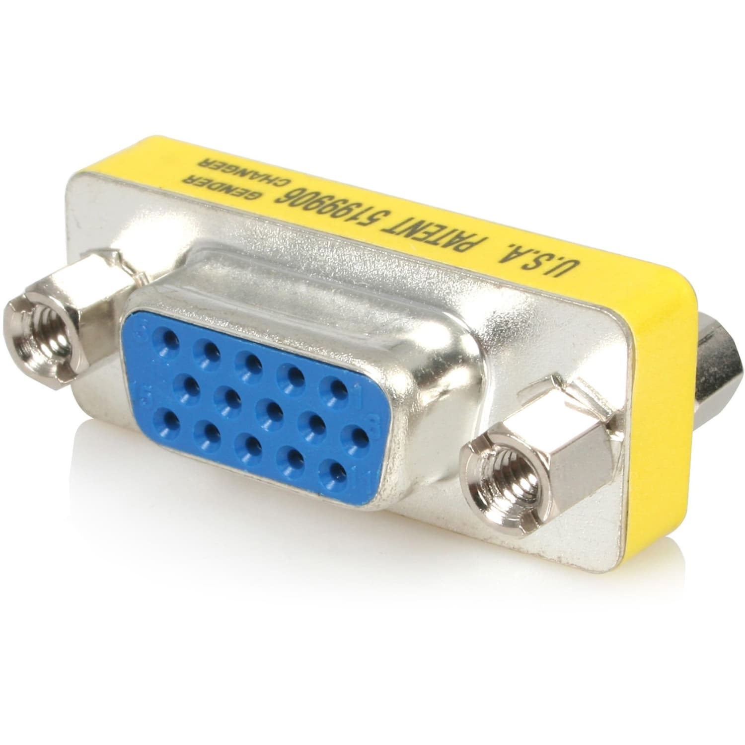 StarTech.com Slimline - Display gender changer - VGA - HD-15 (F) - HD-15 (F) - This Slimline Gender Changer (HDDB15F to HDDB15F) converts a High Density DB15 Male connector to a High Density DB15 Female connector. - VGA Gender Changer - VGA Coupler - Image 4