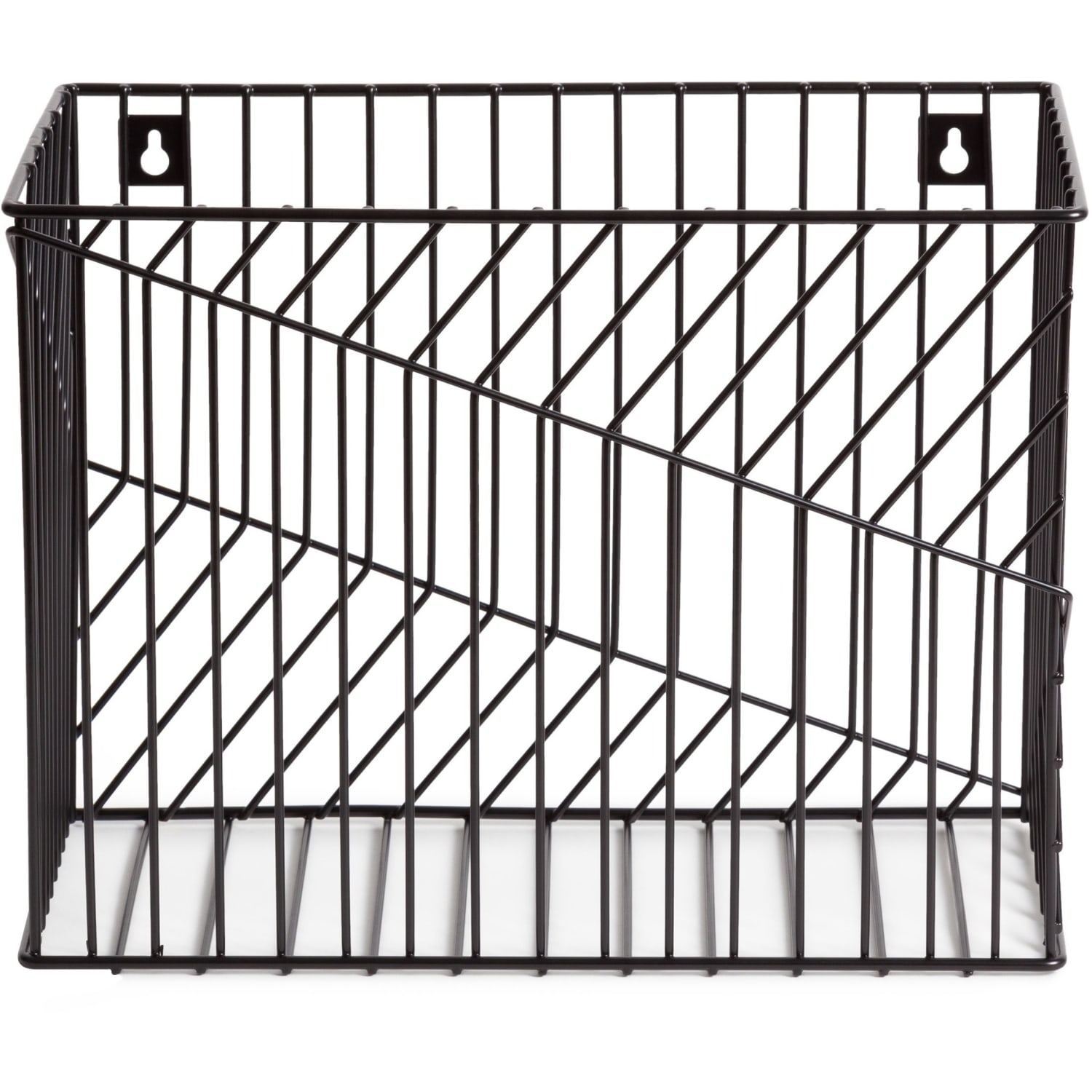 U Brands Vena Desk Organization Collection Hanging File Basket, Medium Size, Black - Image 3
