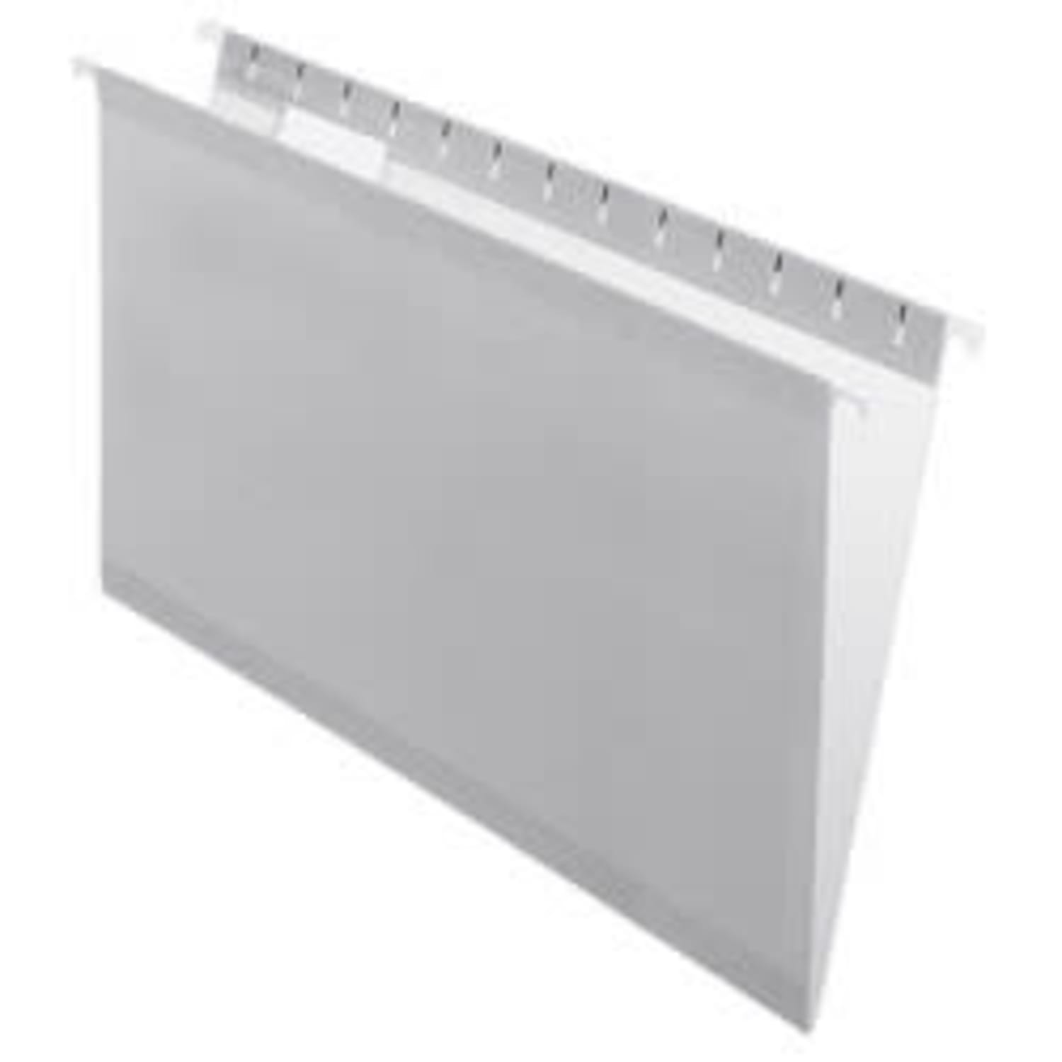 Pendaflex Premium Reinforced Color Hanging File Folders, Legal Size, Gray, Pack Of 25 Folders