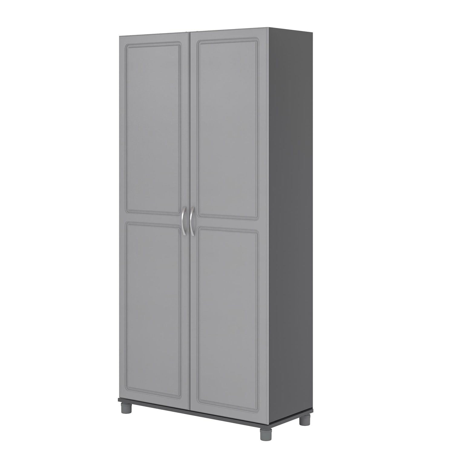 Ameriwood Home Kendall 36in Utility Storage Cabinet, 5 Shelves, Gray - Image 4