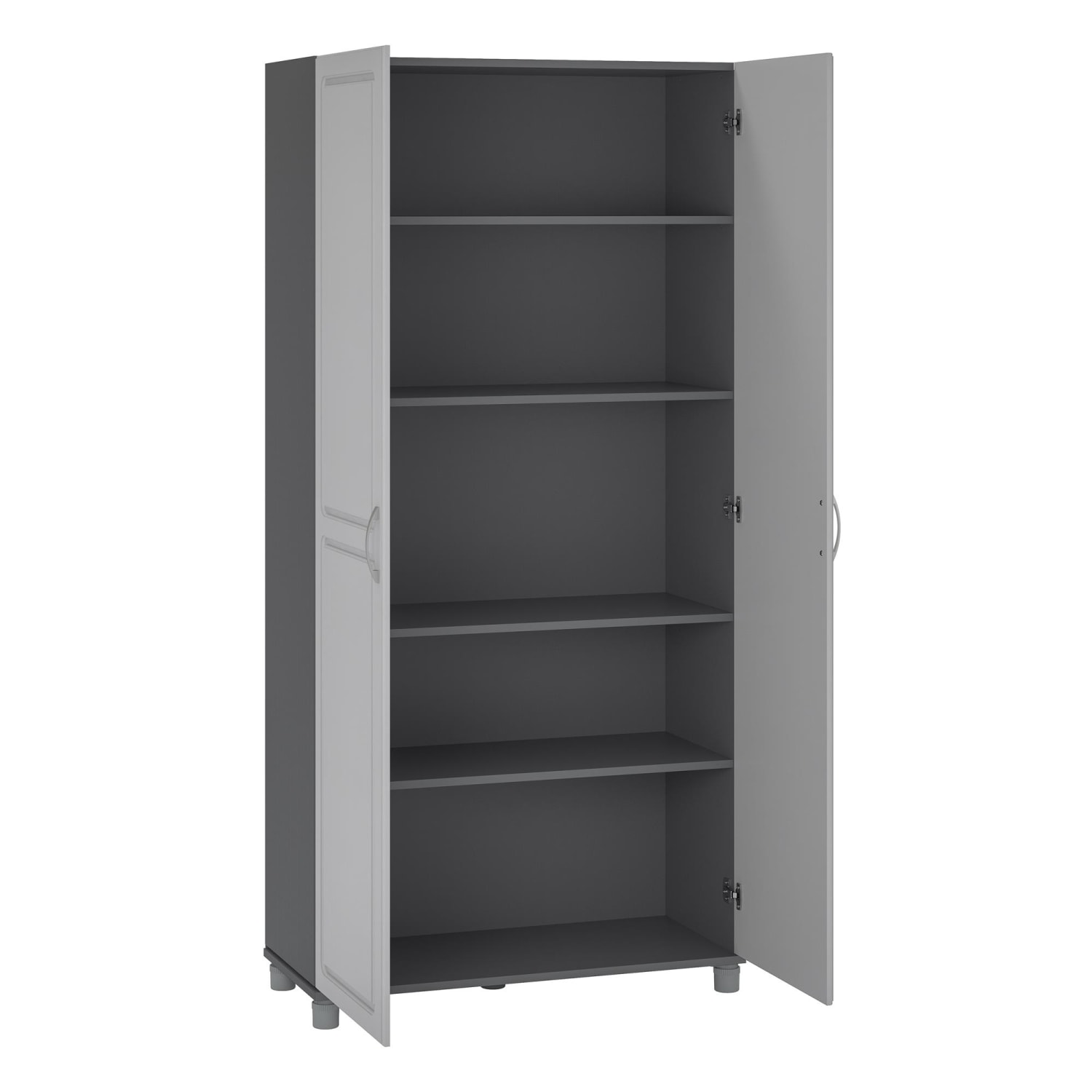 Ameriwood Home Kendall 36in Utility Storage Cabinet, 5 Shelves, Gray - Image 5