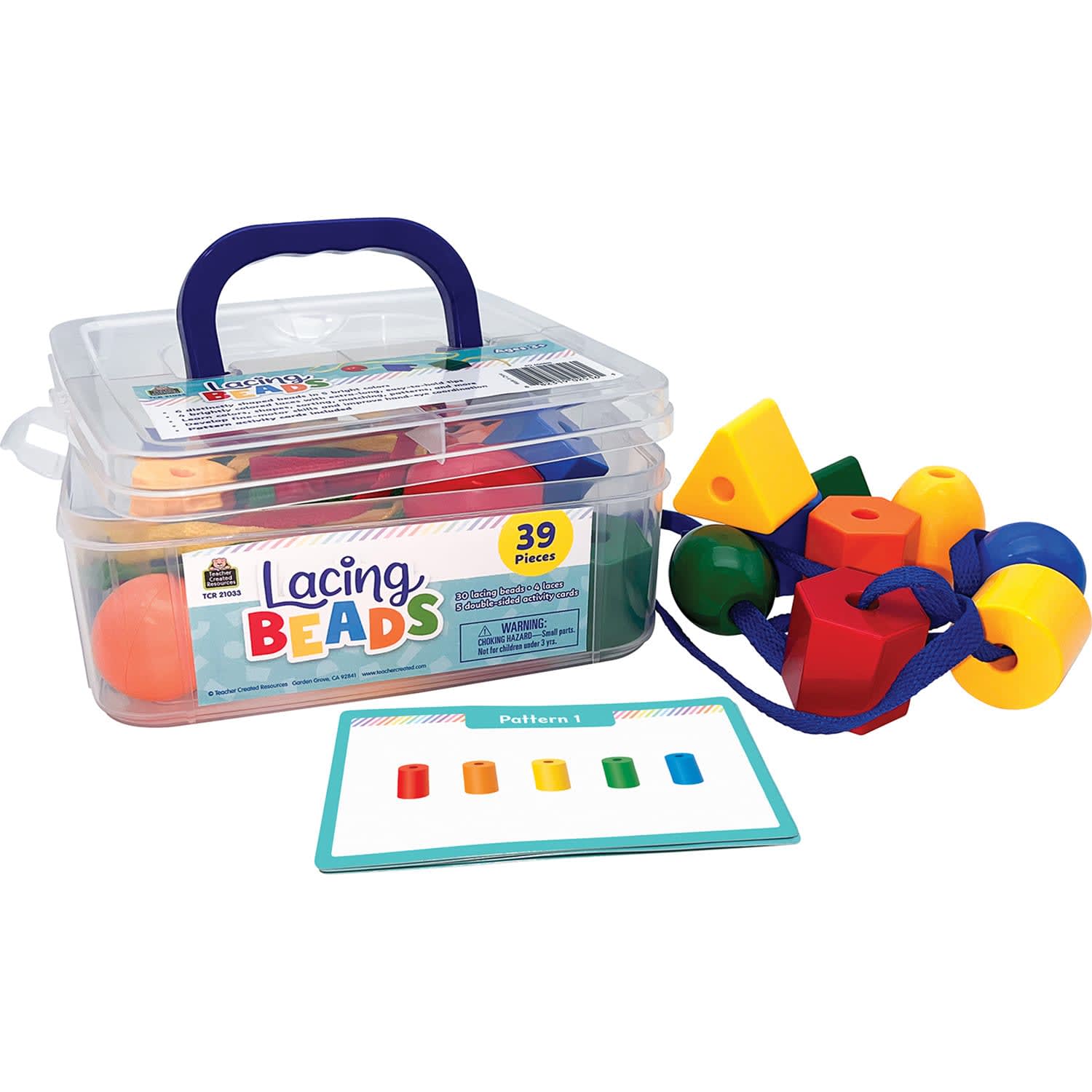 Teacher Created Resources Lacing Beads, Multicolor