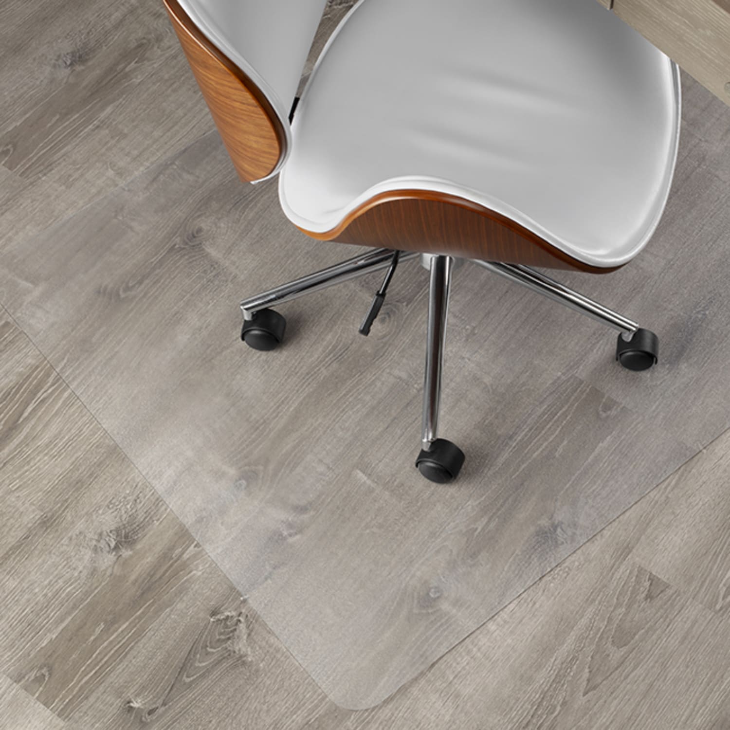 Deflecto SuperGrip Vinyl Chairmat For Hard Floor And Carpet, 60in x 46in, Clear - Image 5