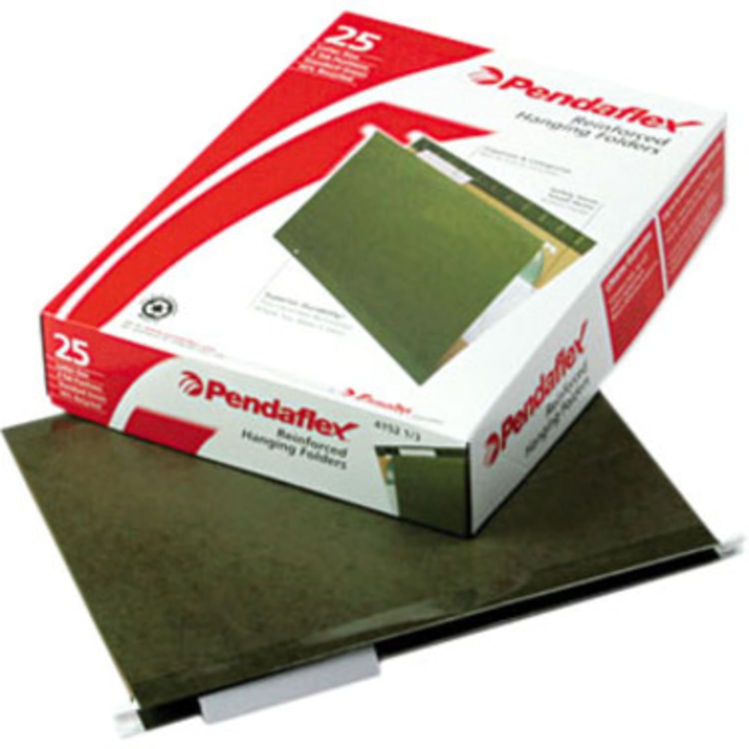 Pendaflex Premium Reinforced Hanging Folders, 1/3 Cut, Letter Size, Standard Green, Pack Of 25 - Image 5