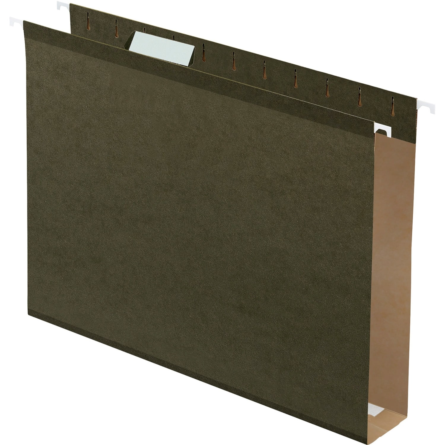 Pendaflex Premium Reinforced Extra-Capacity Hanging File Folders, 2in Expansion, Letter Size, Green, Pack Of 25 Folders - Image 3