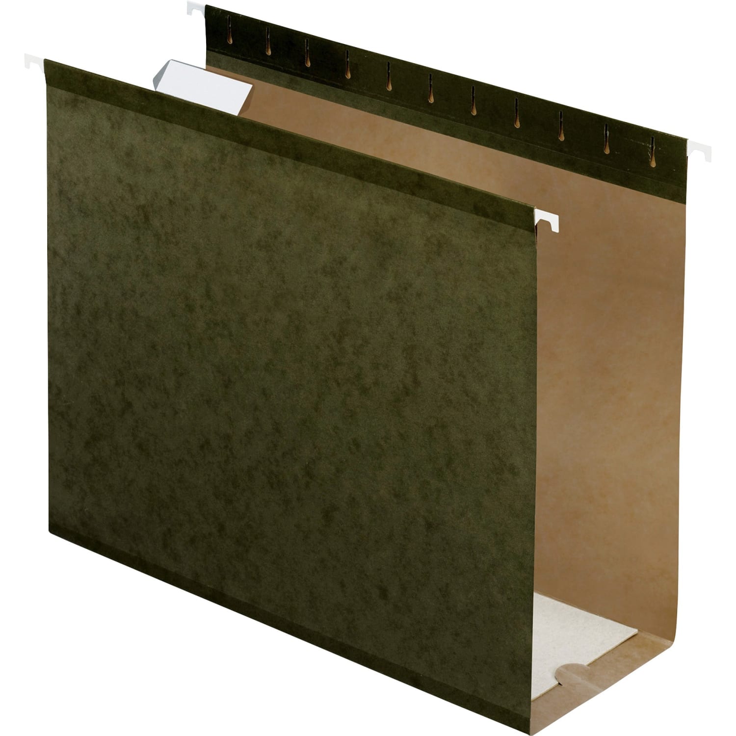 Pendaflex Premium Reinforced Extra-Capacity Hanging File Folders, 4in Expansion, Letter Size, Green, Pack Of 25 Folders - Image 3