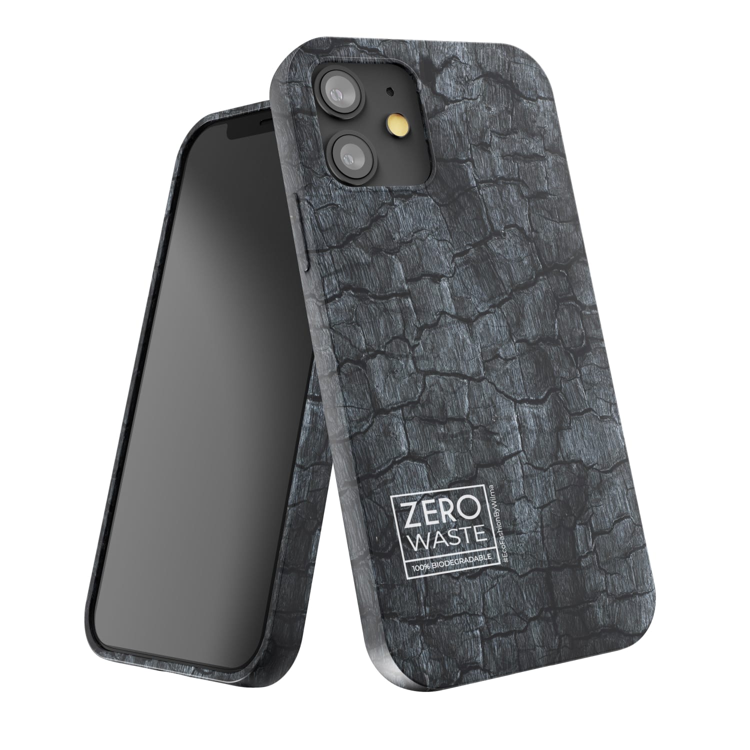 Zero Waste Movement Phone Case for Apple iPhone 12 Mini, Coal, AEN100007 - Image 3