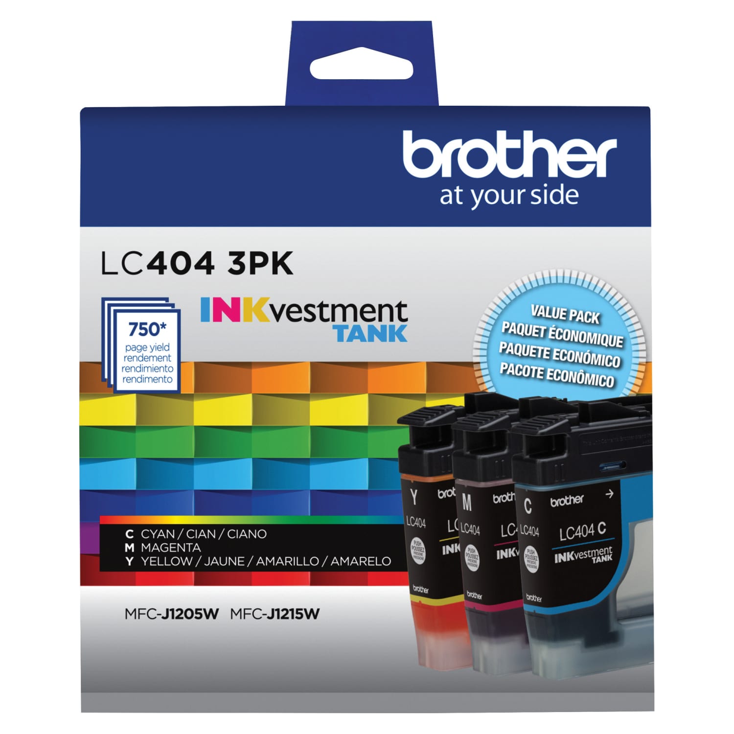 Brother LC4043PKS INKvestment Cyan, Magenta, Yellow Ink Tanks, Pack Of 3 - Image 3