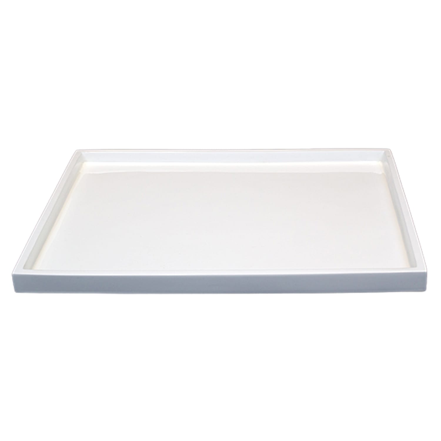 Hospitality Source Pacifica Collection Bar/Coffee Trays, 16in x 12in, White, Set Of 8 Trays - Image 3
