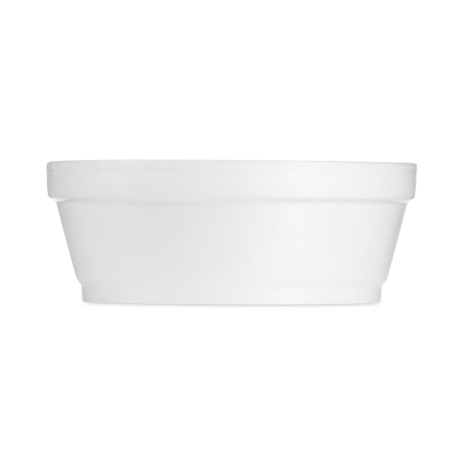 Dart Foam Containers, Squat, 8 Oz, 1-1/8inH x 4-5/8inW x 4-5/8inD, White, Carton Of 500 Containers - Image 3