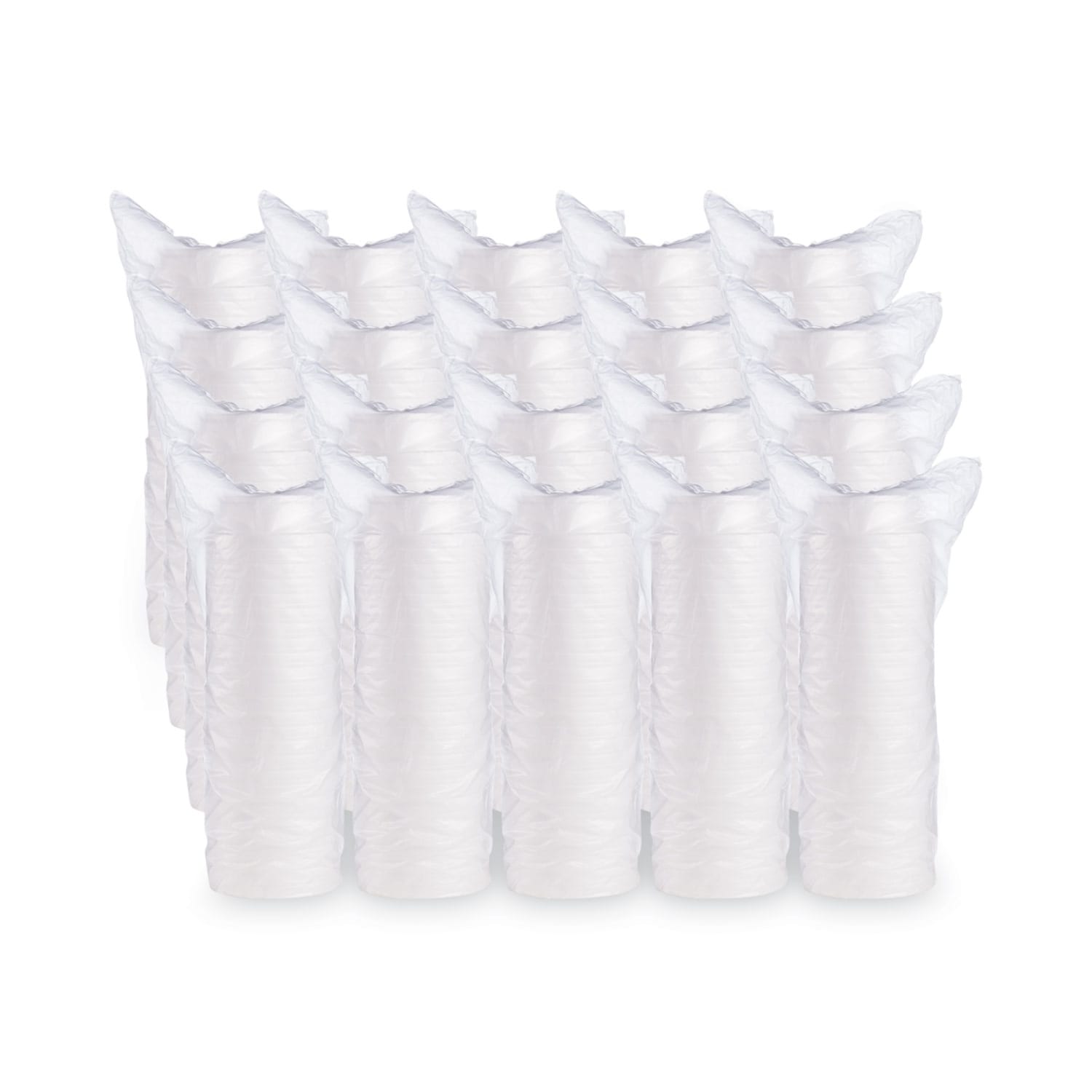 Dart Foam Containers, Squat, 8 Oz, 1-1/8inH x 4-5/8inW x 4-5/8inD, White, Carton Of 500 Containers - Image 6