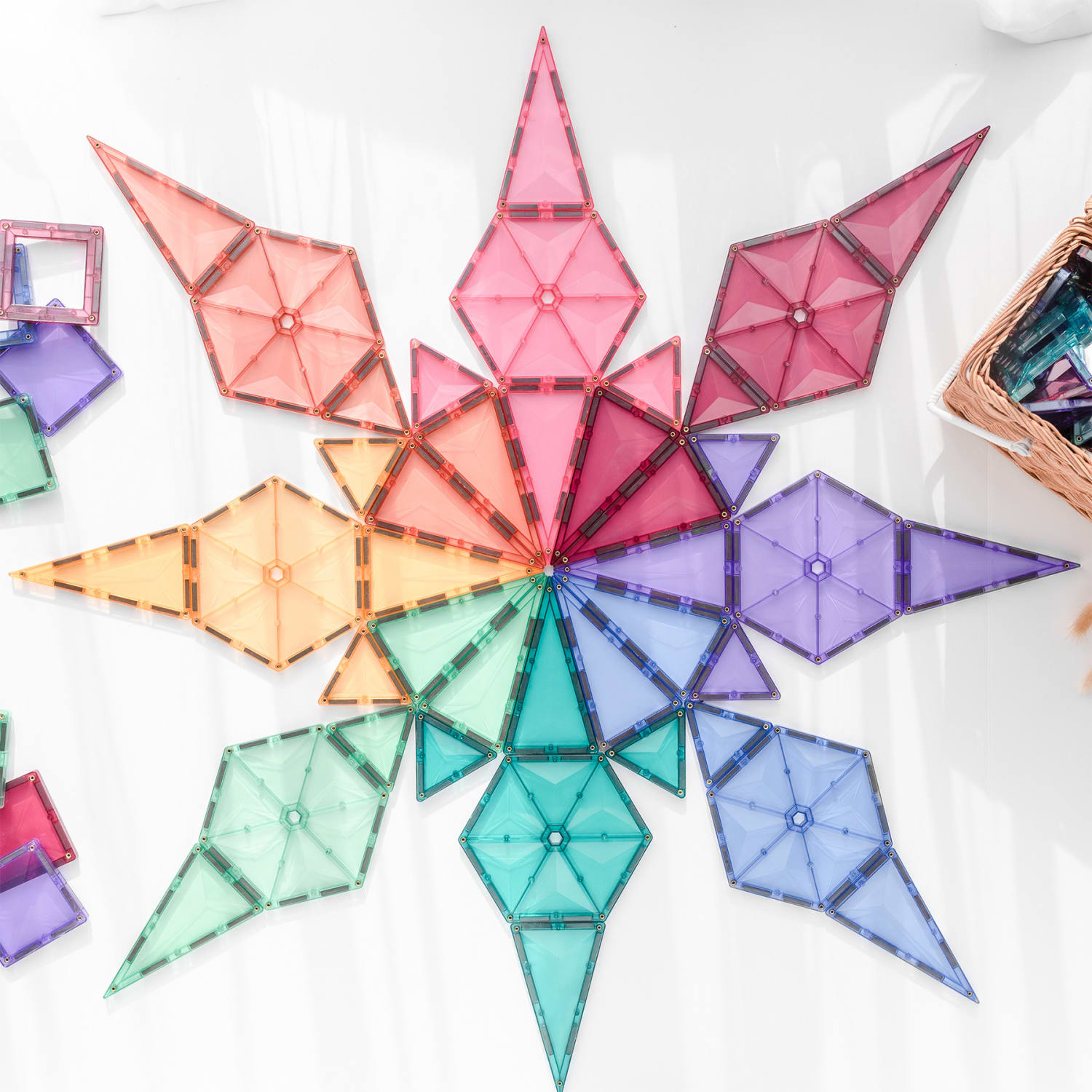 Connetix Magnetic Tiles Pastel Geometry Pack, 40 Pieces - Image 4