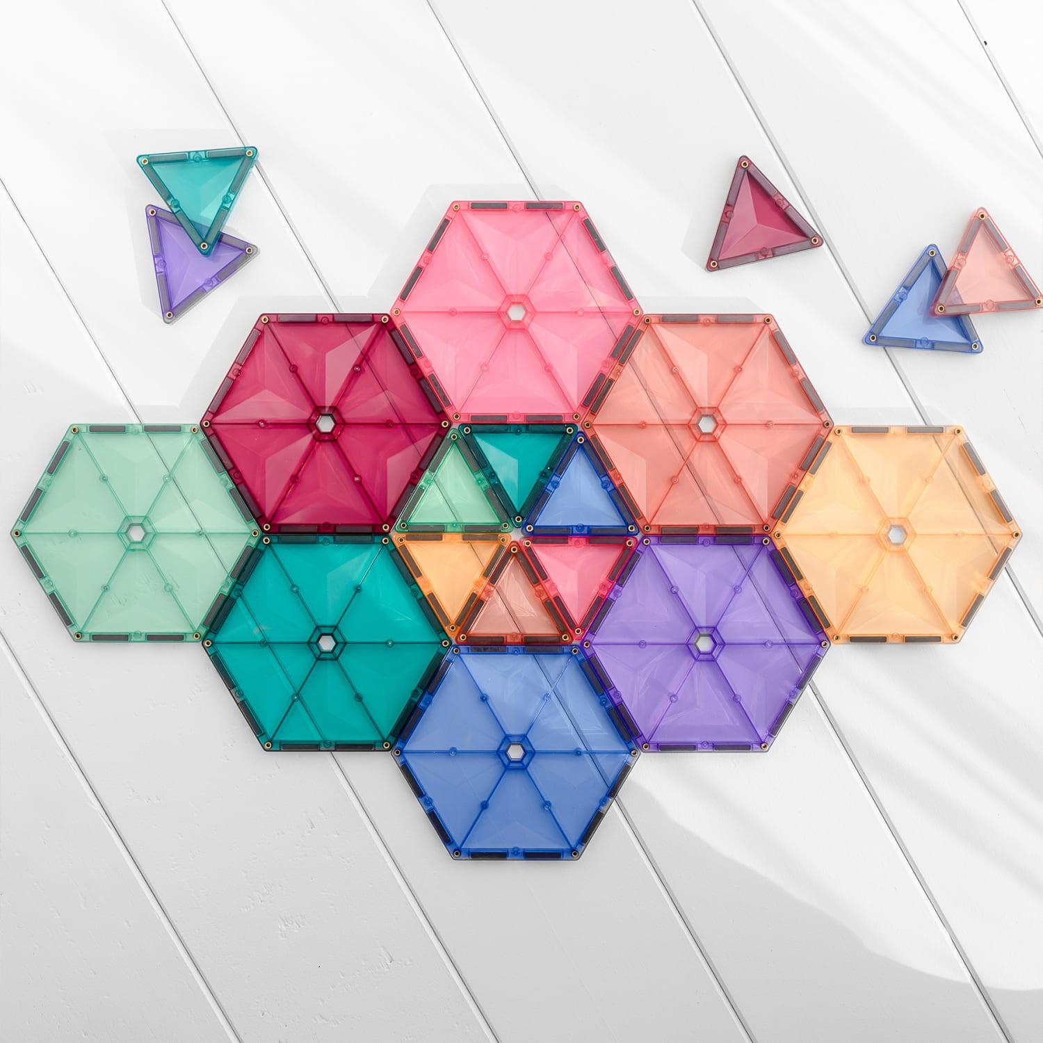 Connetix Magnetic Tiles Pastel Geometry Pack, 40 Pieces - Image 5