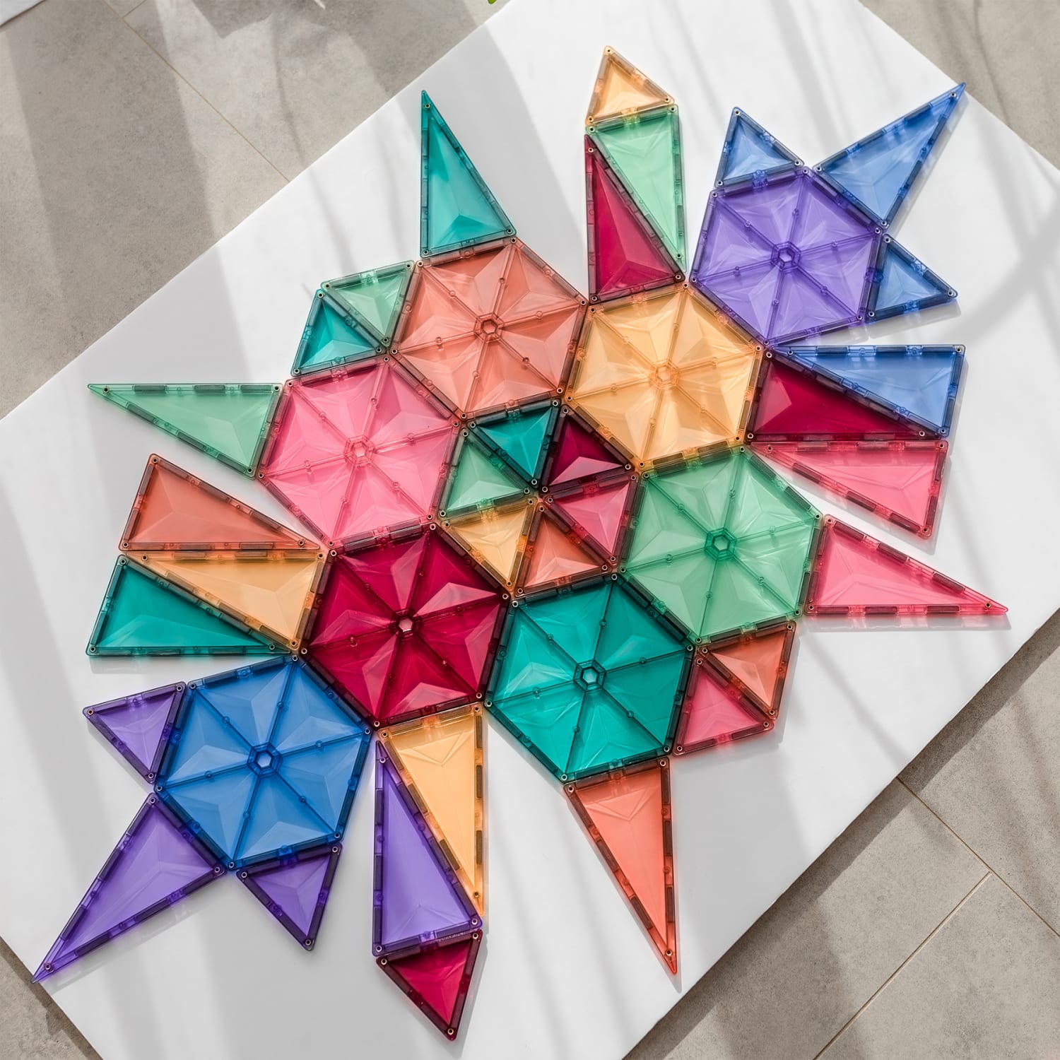 Connetix Magnetic Tiles Pastel Geometry Pack, 40 Pieces - Image 6
