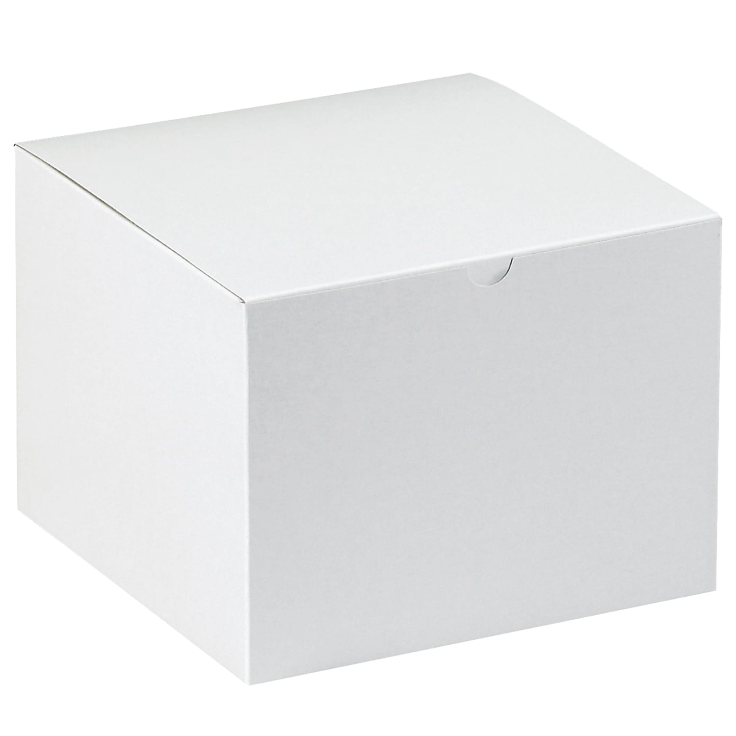Office Depot Brand Gift Boxes, 8inL x 8inW x 6inH, 100% Recycled, White, Case Of 50