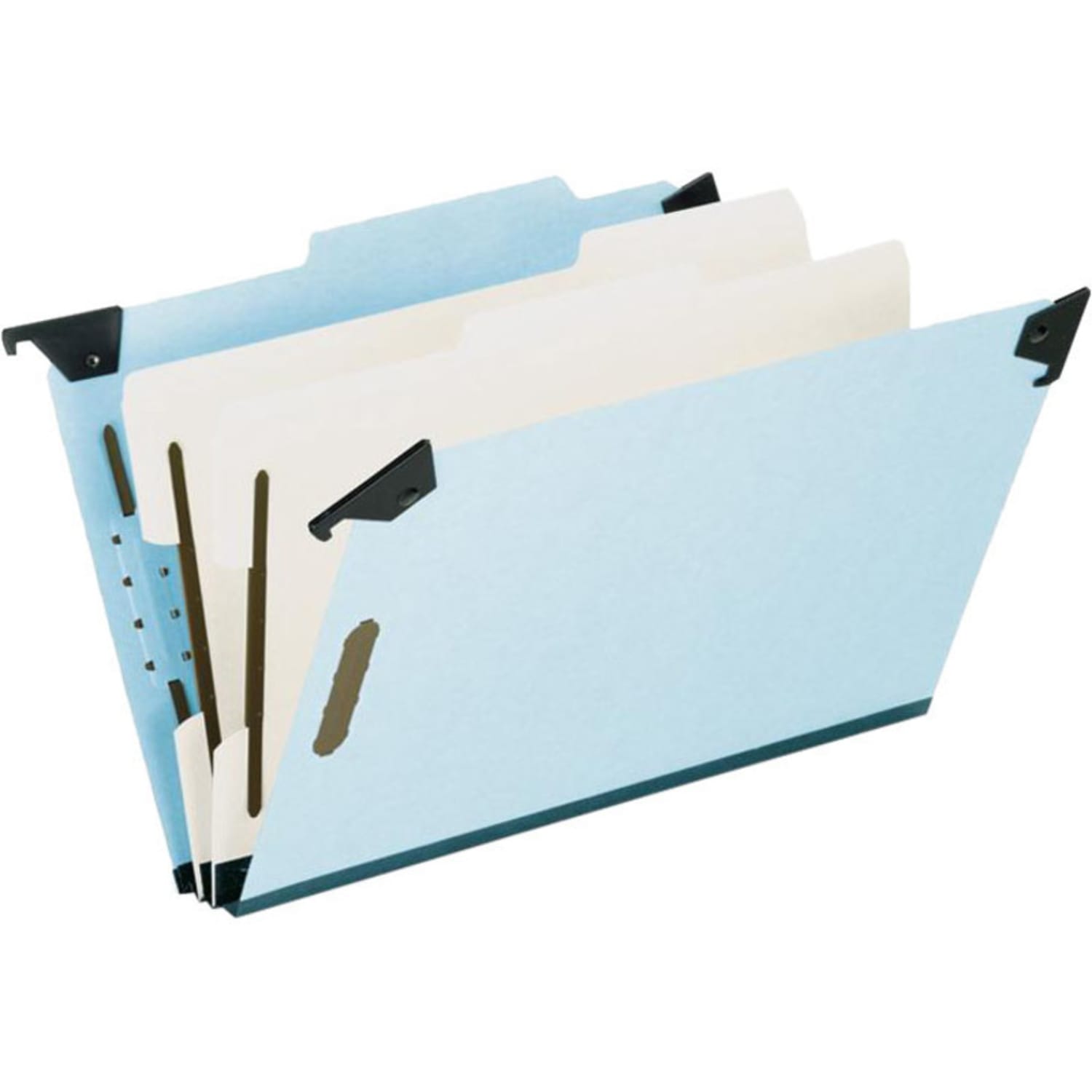 Pendaflex Hanging Classification Folders, 2 Dividers, 6 Partitions, Legal Size, Blue - Image 3