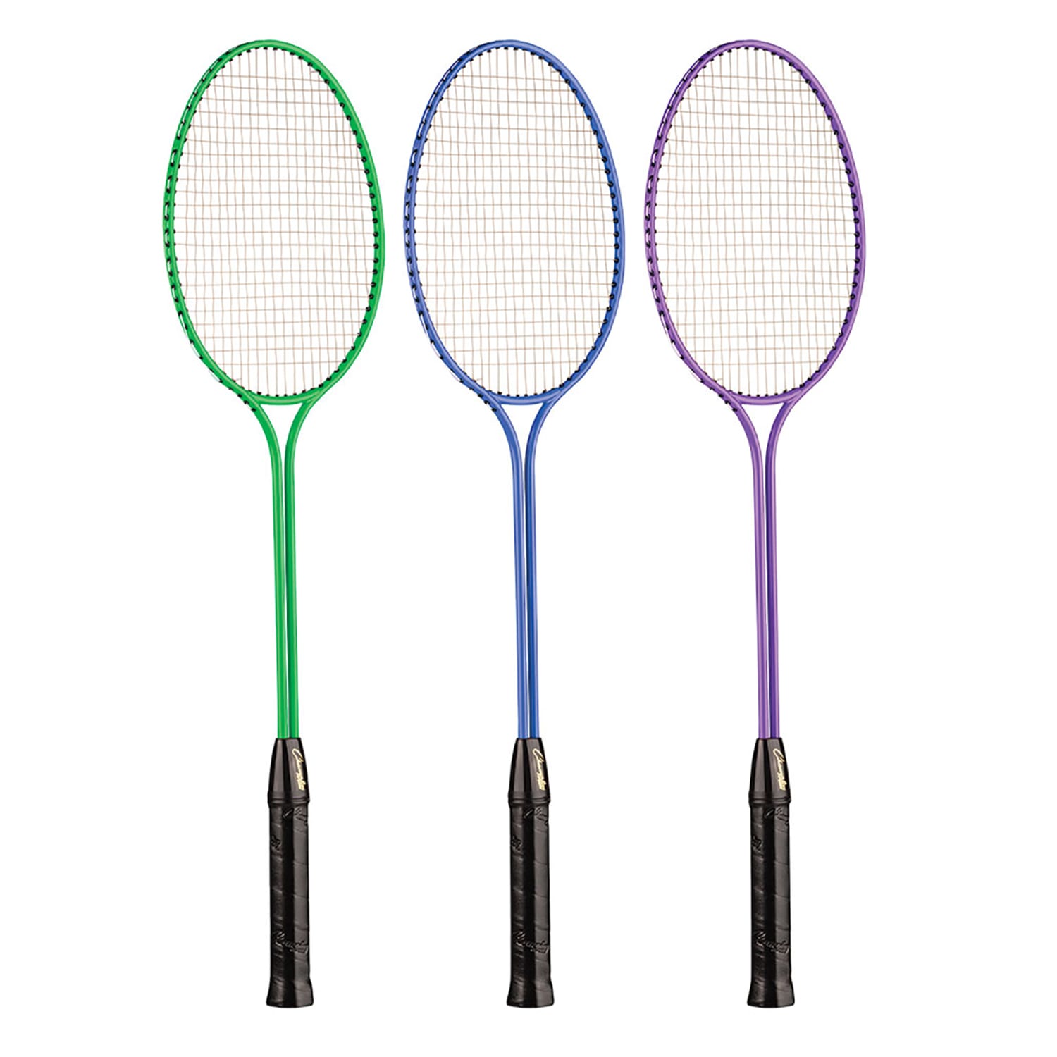 Champion Sports Badminton Racket Set, Twin Shaft, 26inH x 8inW x 1inD, Assorted Colors, Set Of 6 Rackets - Image 4