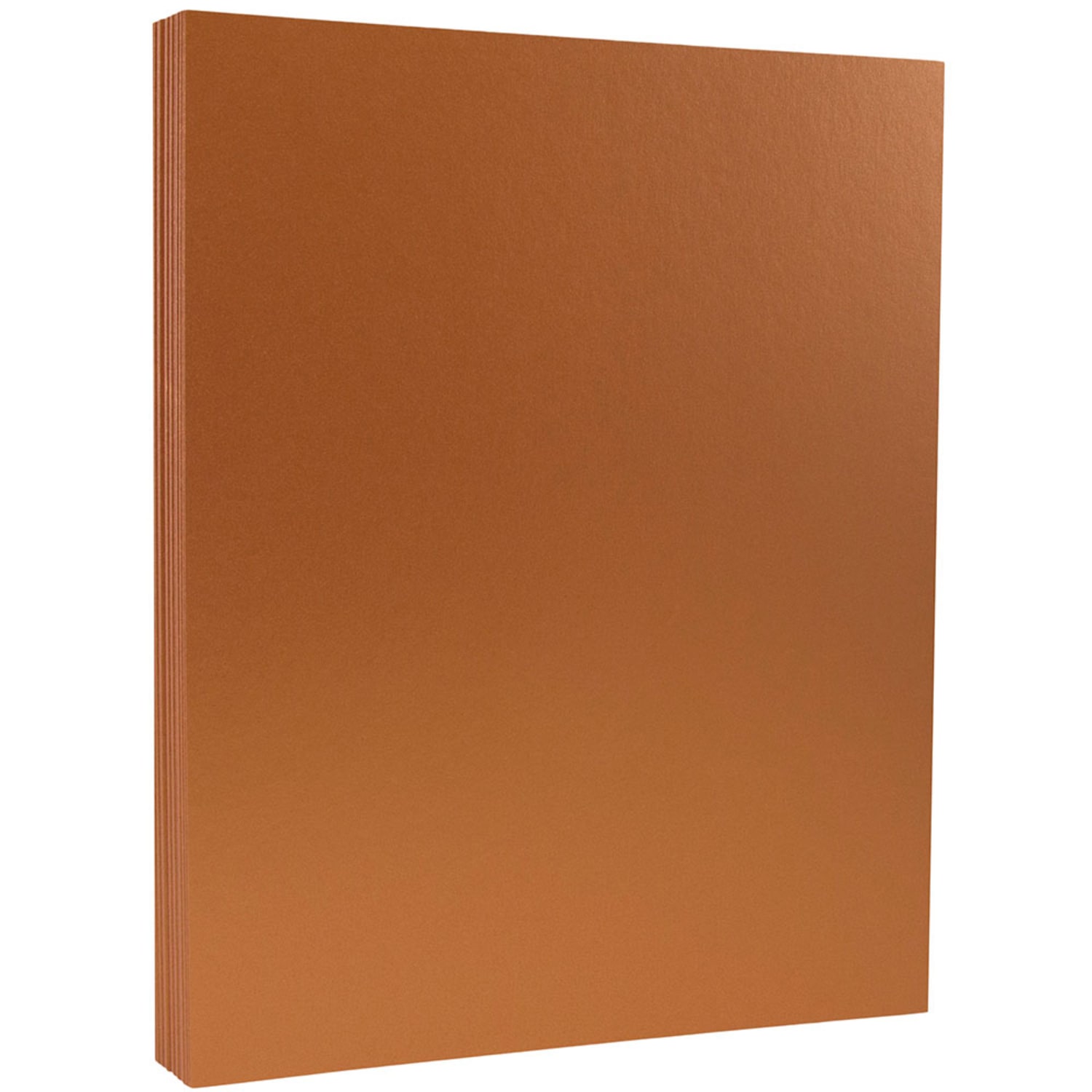 JAM Paper Color Multi-Use Card Stock, Copper Metallic, Letter (8.5in x 11in), 80 Lb, Pack Of 25 - Image 3
