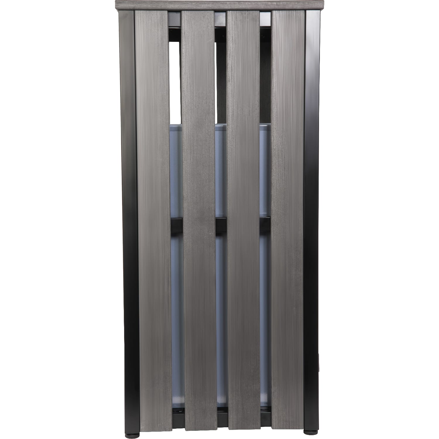 Lorell Outdoor Waste Bin, 14.69 Gallons, Charcoal - Image 5