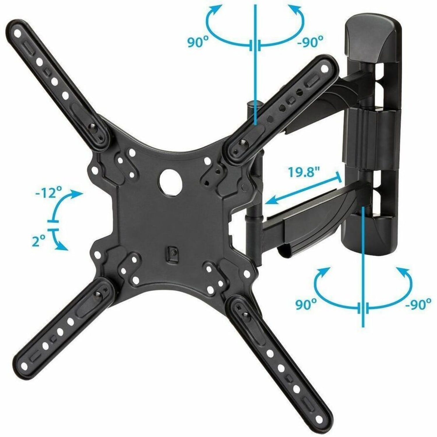 StarTech.com Full Motion TV Mount - for 22in to 55in Monitors - Heavy Duty Steel - Articulating TV Wall Mount - VESA Wall Mount - Image 6