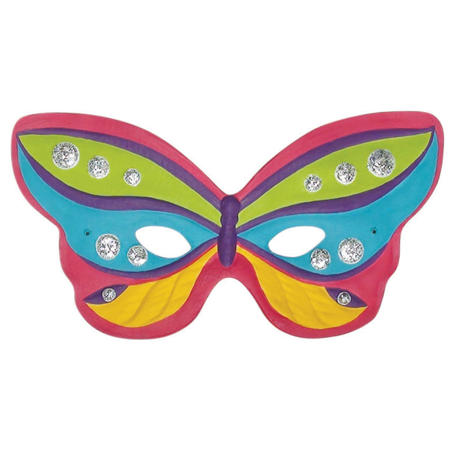 Creativity Street Paperboard Masks, White, Pack Of 24 Masks - Image 3