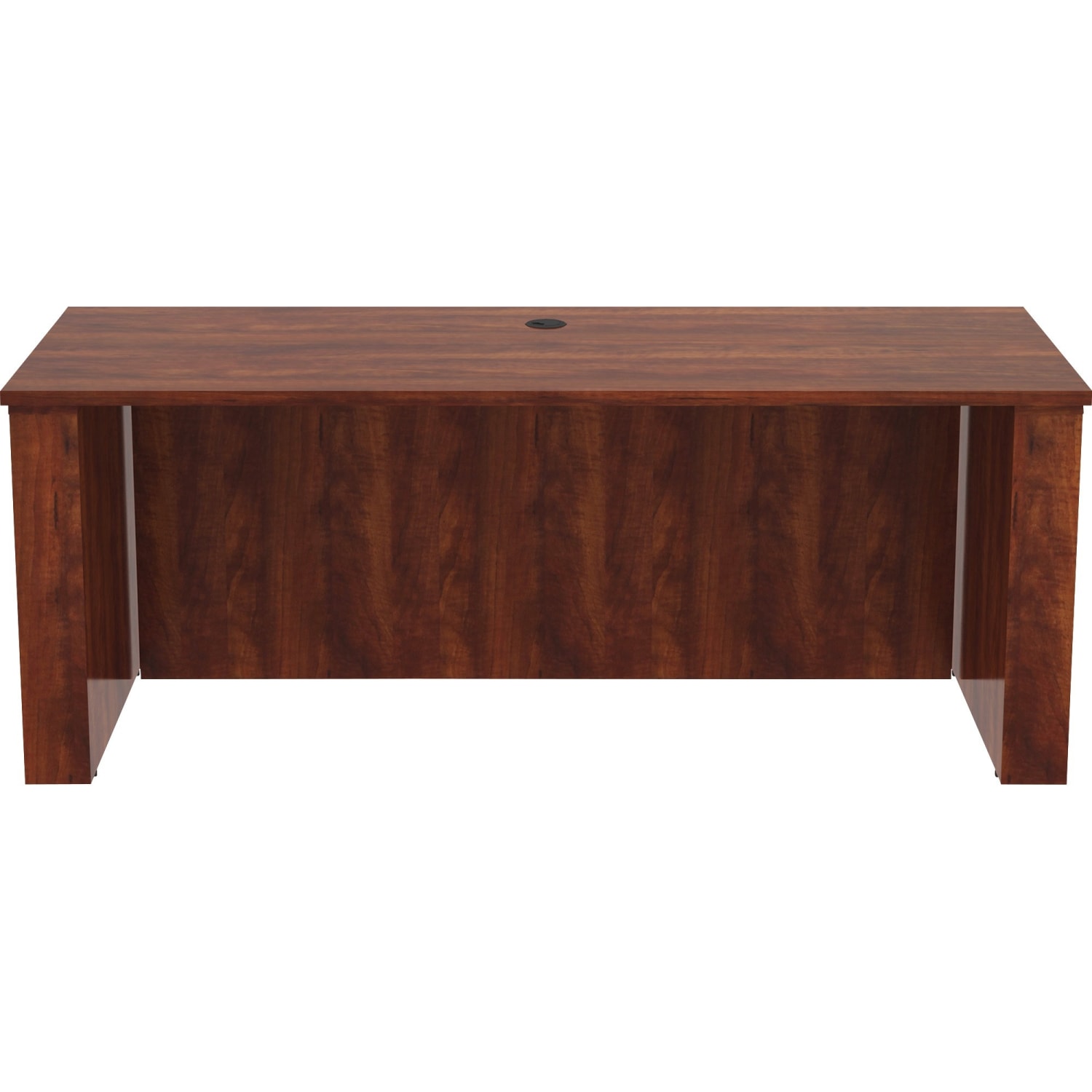 Lorell Essentials Sit-to-Stand 72inW Desk Shell, Cherry - Image 3