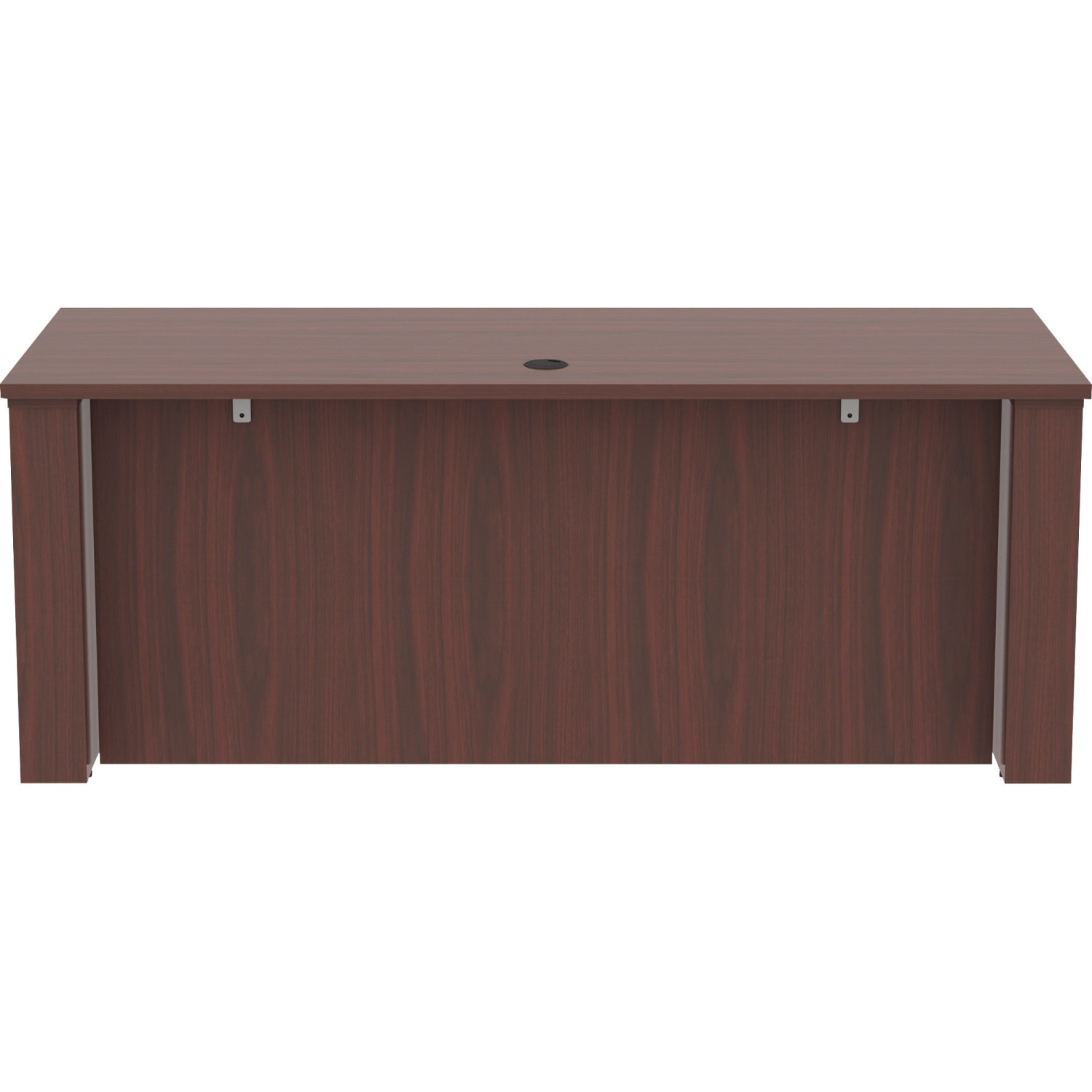 Lorell Essentials Sit-to-Stand 72inW Desk Shell, Mahogany - Image 6