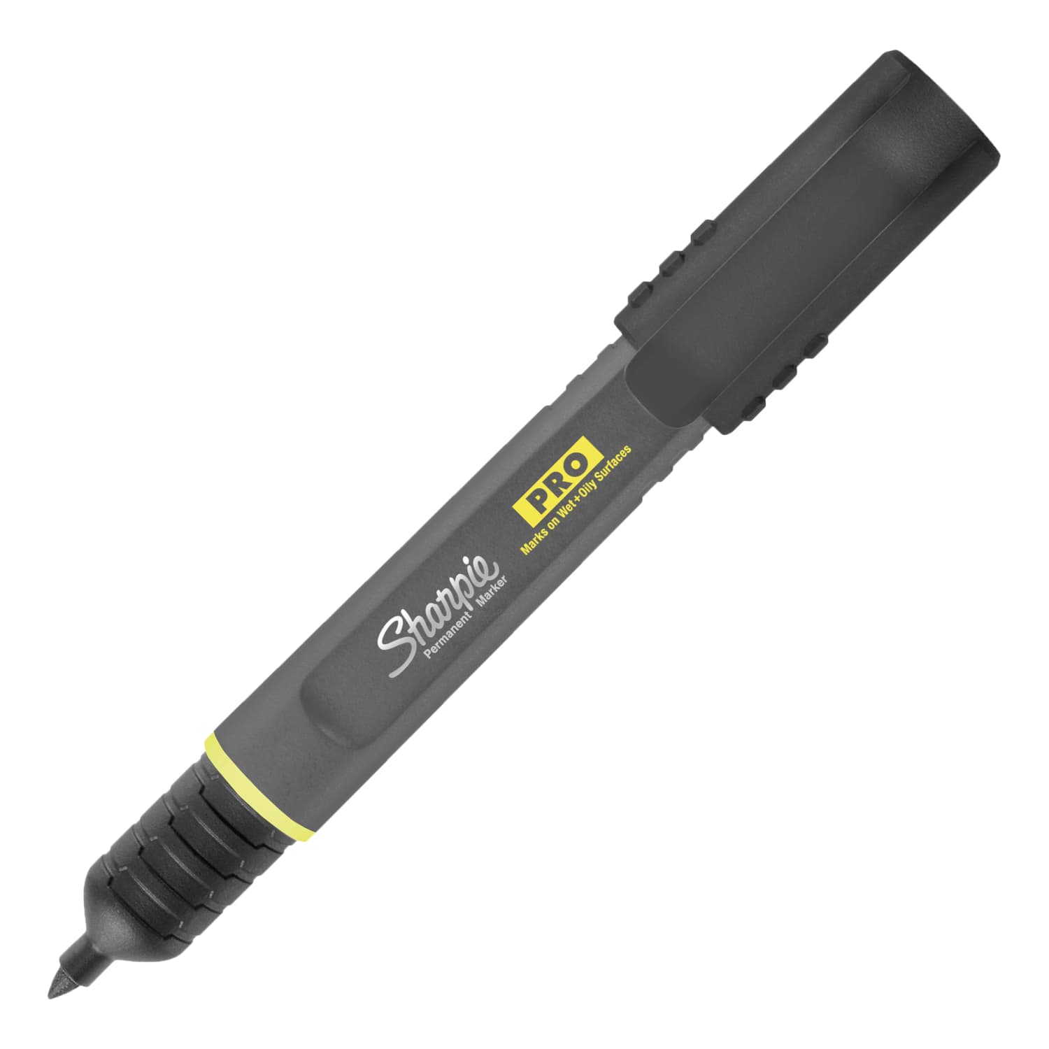 Sharpie PRO Permanent Markers, Fine Point, Black/Gray Barrel, Black Ink, Pack Of 12 Markers - Image 4