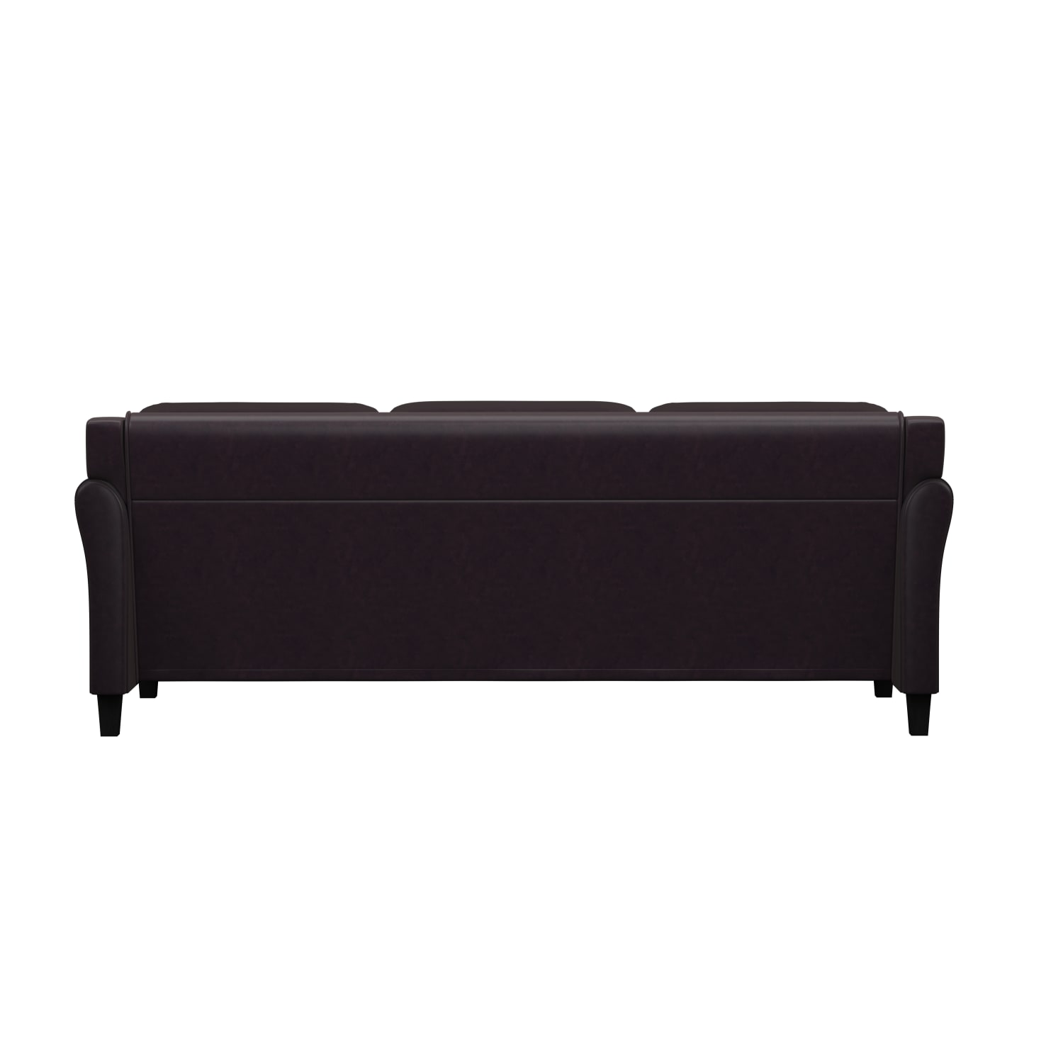 Lifestyle Solutions Hanson Faux Leather Sofa Java PopularChairscom