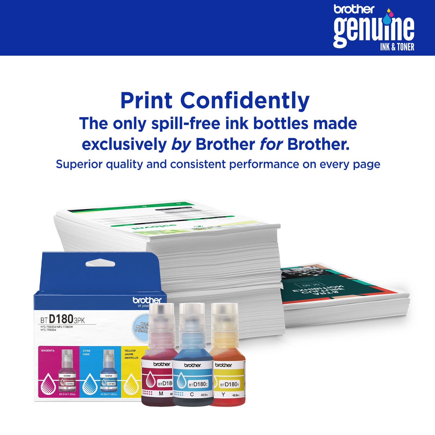 Brother BTD180BK Black High Yield Ink Bottle - Image 5