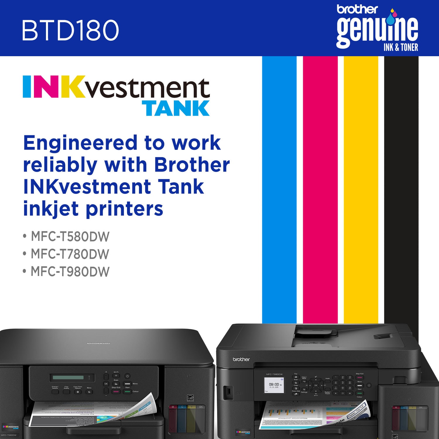Brother BTD180BK Black High Yield Ink Bottle - Image 6