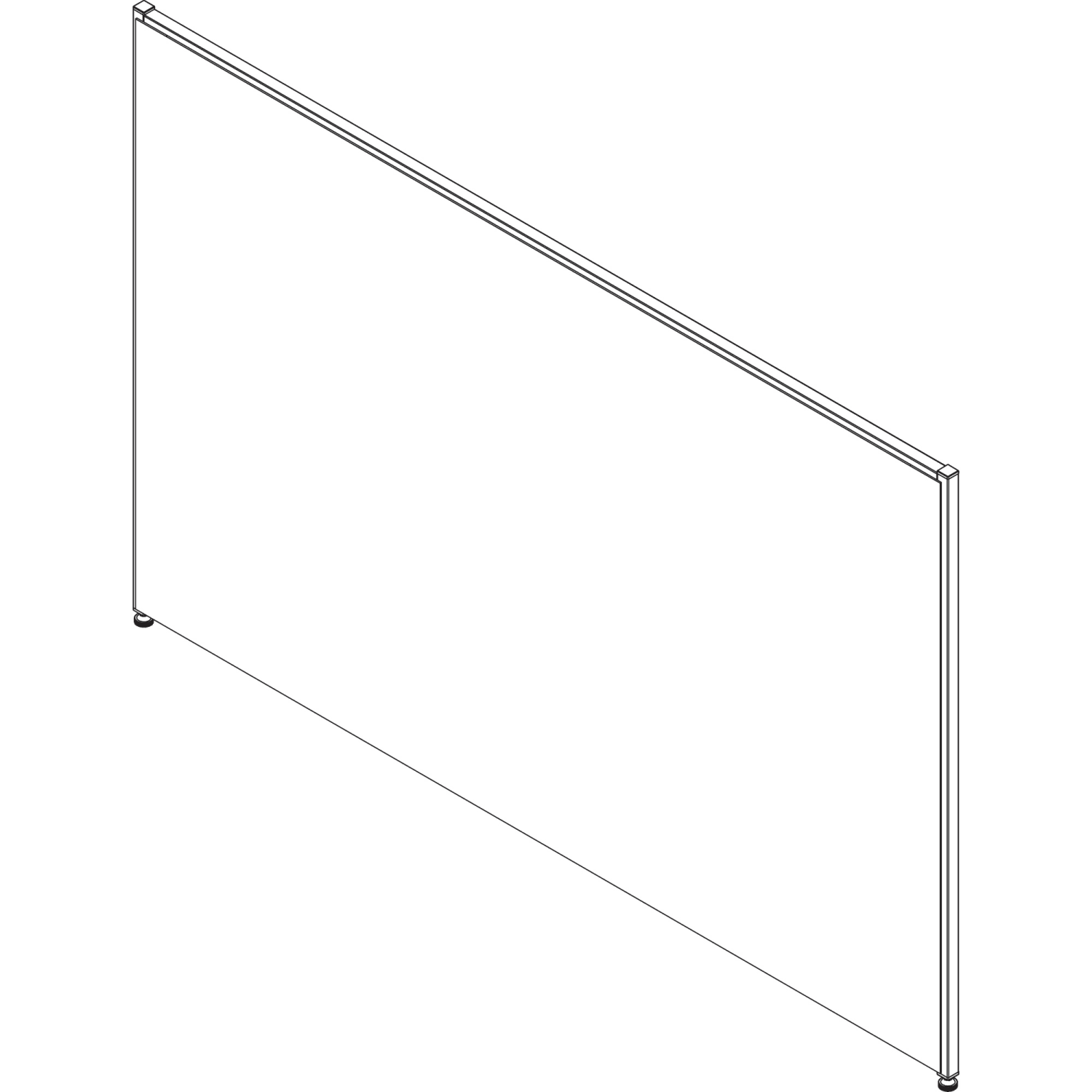 Lorell Panel System Fabric Panel, 48inH x 72inW, Gray - Image 3