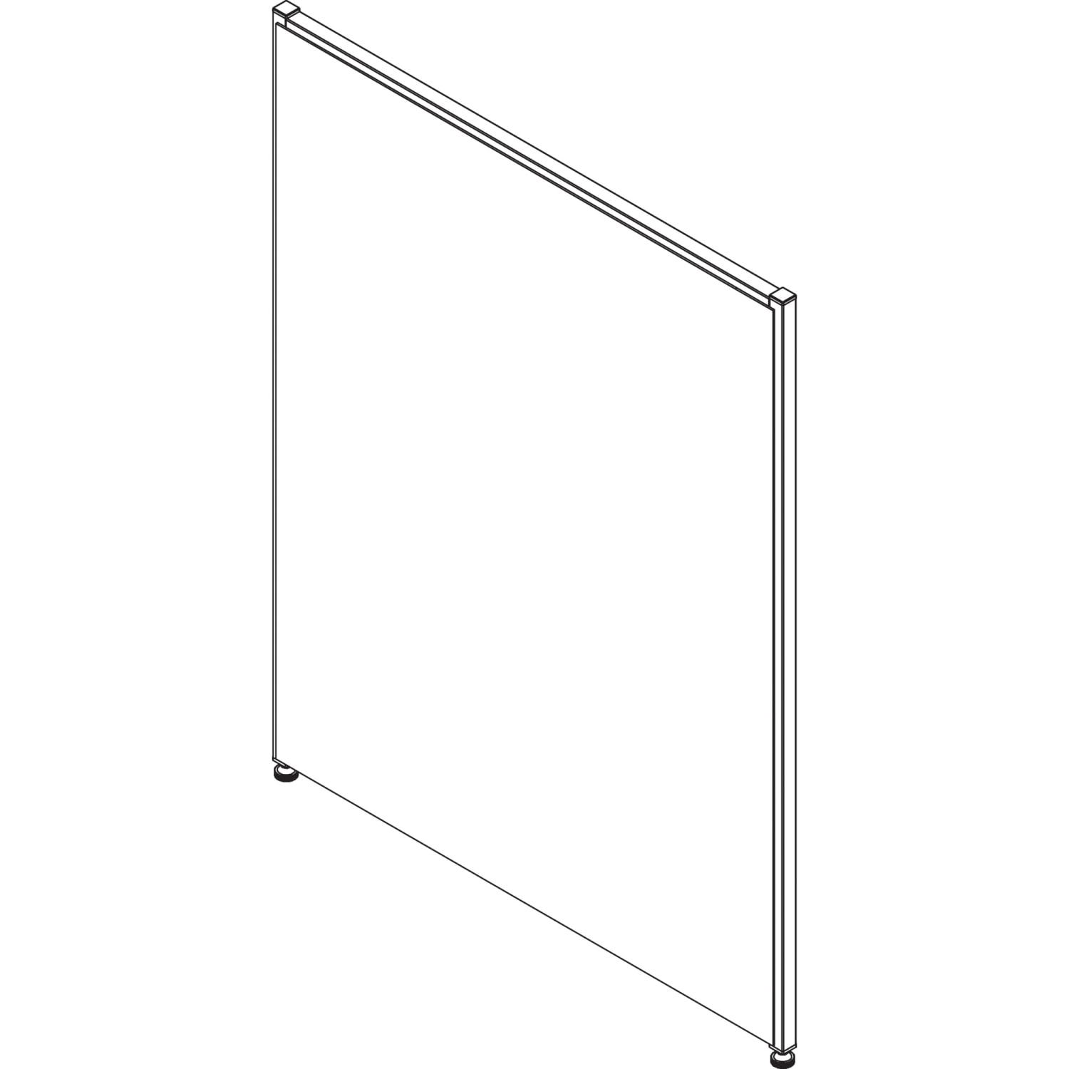 Lorell Panel System Fabric Panel, 48inH x 36inW, Gray - Image 3