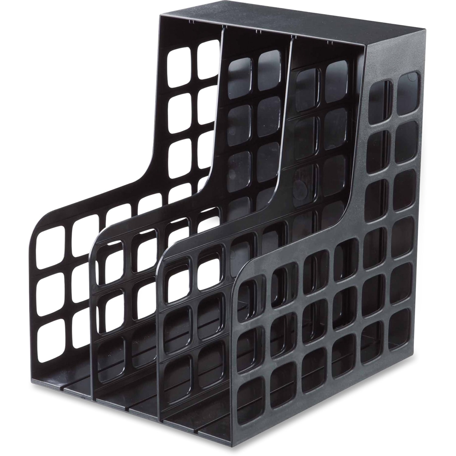 Oxford Decorack Shelf File - 2 Divider(s) - Black - Plastic - 1 Each - Image 3