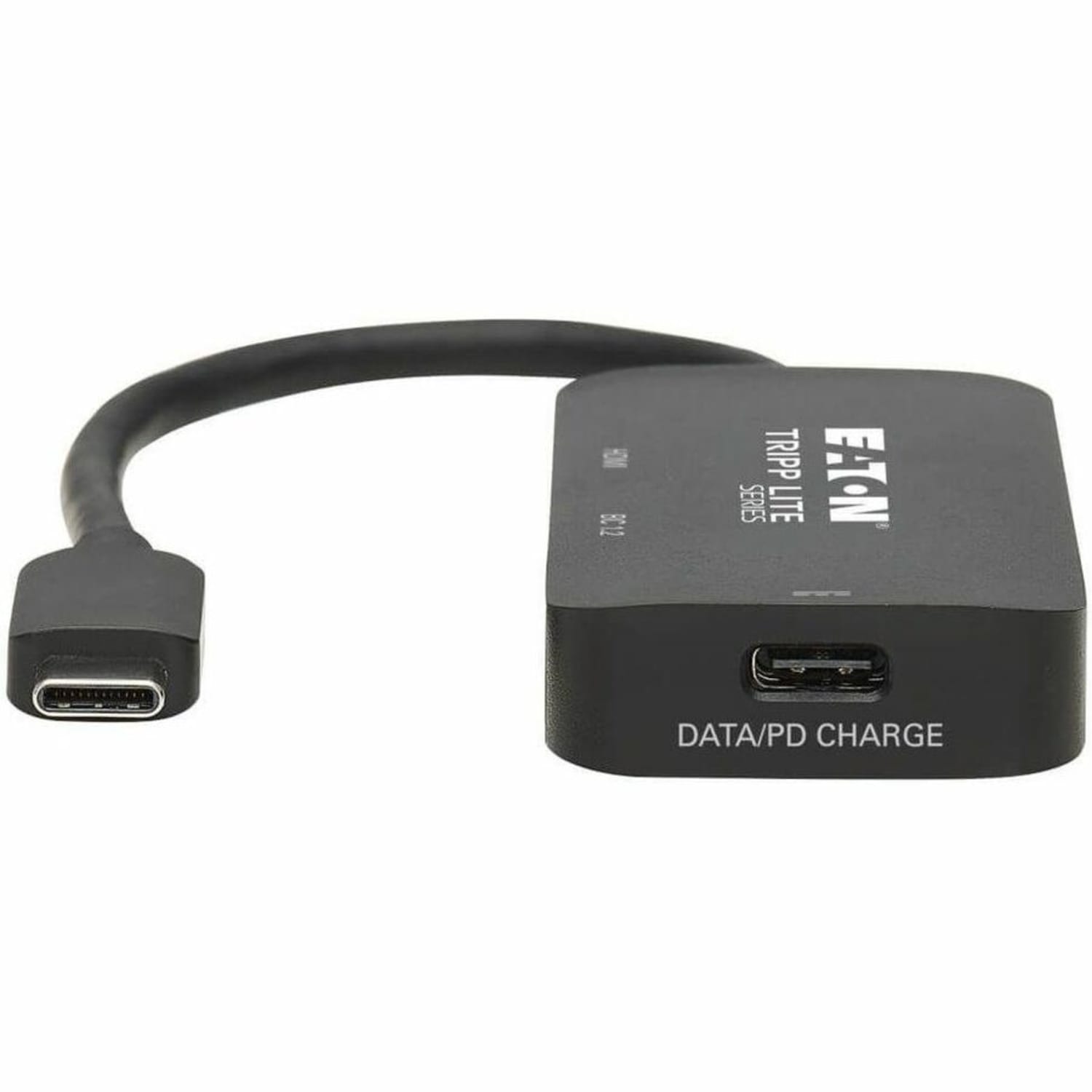 Eaton Tripp Lite Series USB C Multiport Adapter - HDMI 4K @ 60 Hz, 4:4:4, HDR, USB-A, USB-C PD 3.0 Charging (100W), Black - Video / audio adapter - 24 pin USB-C male reversible to HDMI, USB Type A, 24 pin USB-C female - 6 in - black - 4K support - Image 5