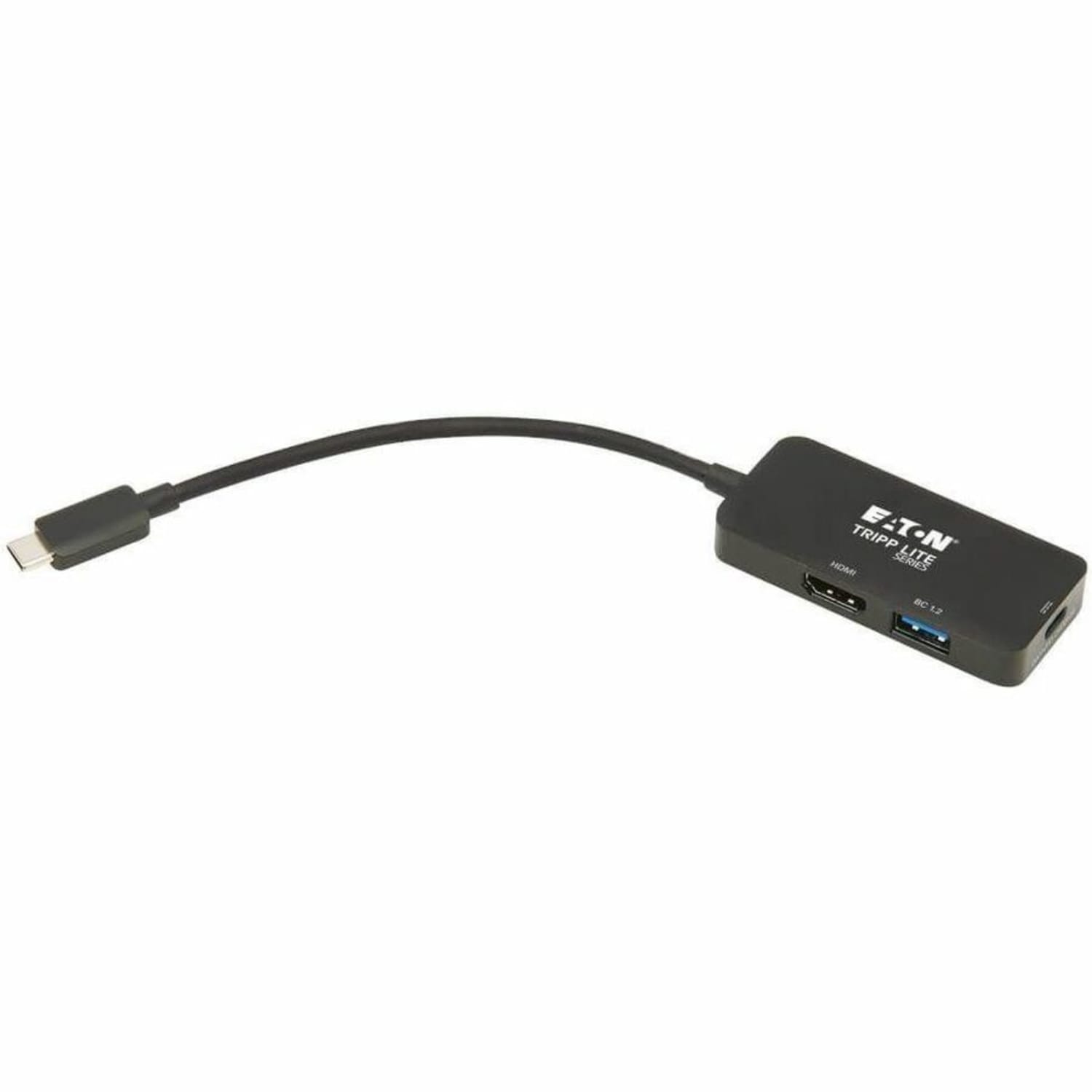 Eaton Tripp Lite Series USB C Multiport Adapter - HDMI 4K @ 60 Hz, 4:4:4, HDR, USB-A, USB-C PD 3.0 Charging (100W), Black - Video / audio adapter - 24 pin USB-C male reversible to HDMI, USB Type A, 24 pin USB-C female - 6 in - black - 4K support - Image 6