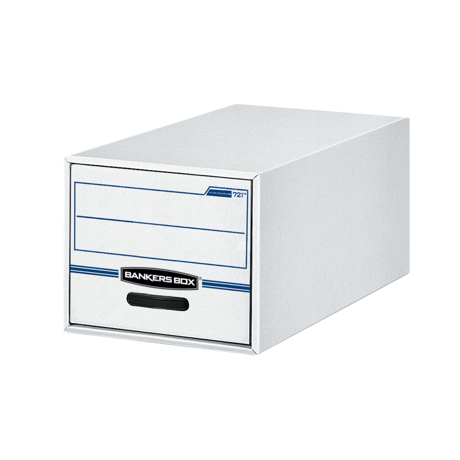 Bankers Box Stor/Drawer File, 10-3/8in x 12-1/2in x 23-1/4in, Letter Size, 60% Recycled, Blue/White - Image 3