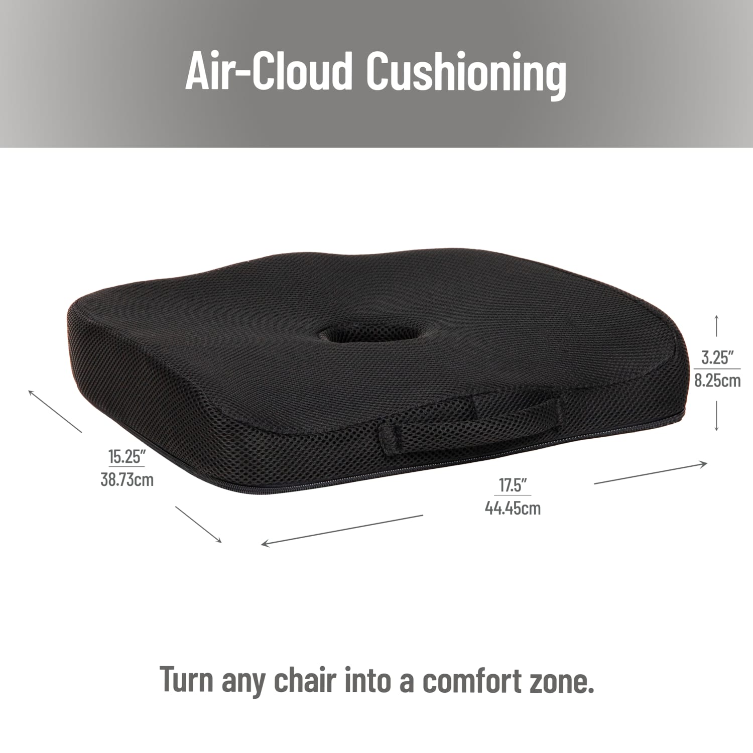 Mind Reader Ergonomic Gel Seat Cushion 314inH x 1412inW x 1712inD Black PopularChairscom Mind Reader Ergonomic Gel Seat Cushion 3 14inH x 14 12inW x 17 12inD Black PopularChairscom