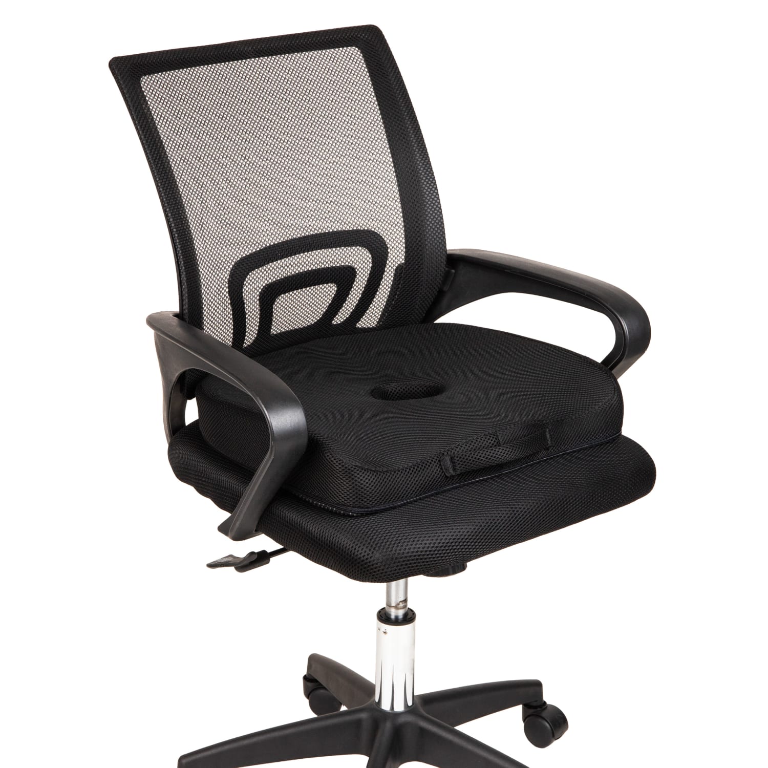 Mind Reader Ergonomic Gel Seat Cushion, 3-1/4inH x 14-1/2inW x 17-1/2inD, Black - Image 9