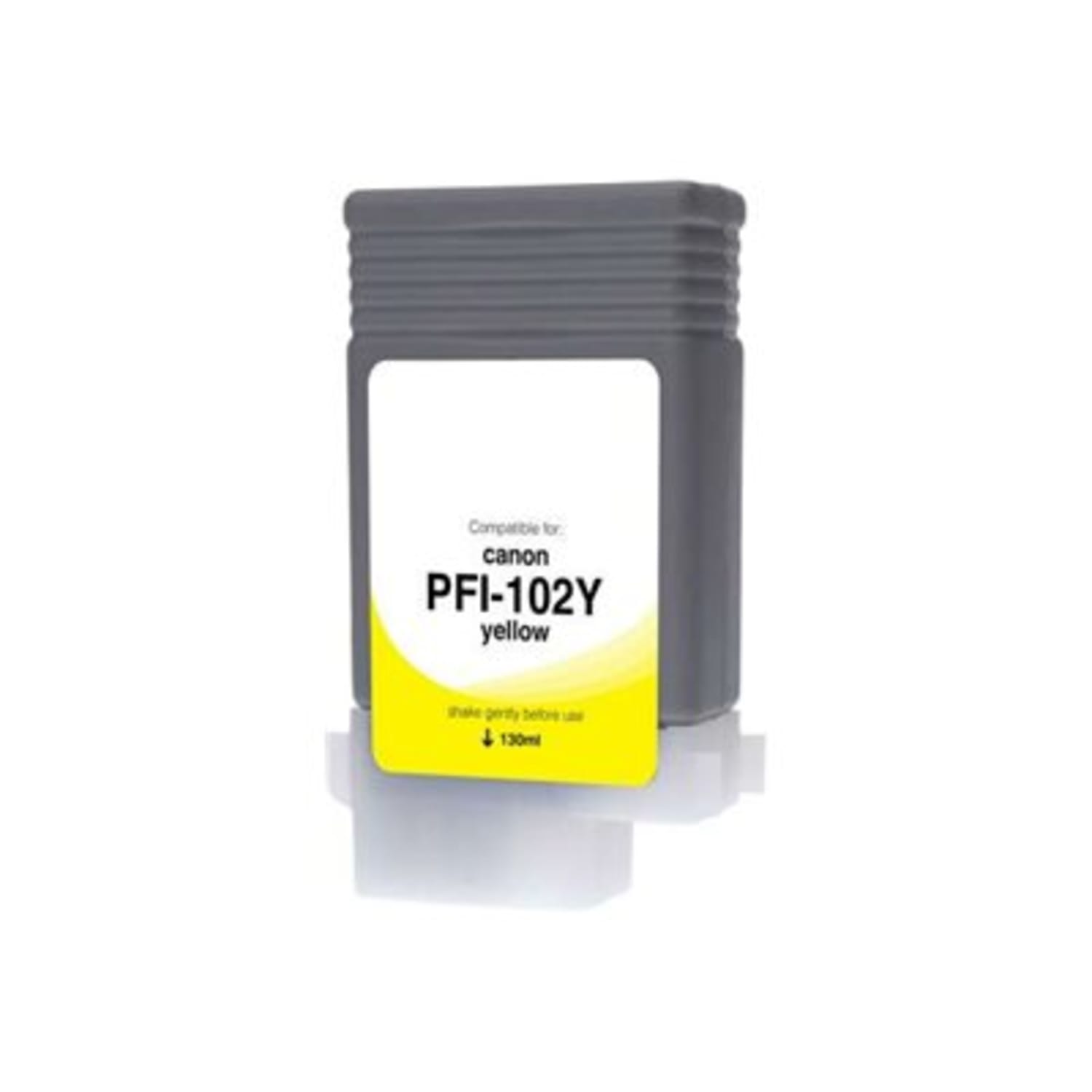 Clover Imaging Group Wide Format - 130 ml - yellow - compatible - box - ink cartridge (alternative for: Canon PFI-102Y) - for Canon imagePROGRAF iPF510, iPF605, iPF650, iPF655, iPF720, iPF750, iPF755, iPF760, iPF765 - Image 3