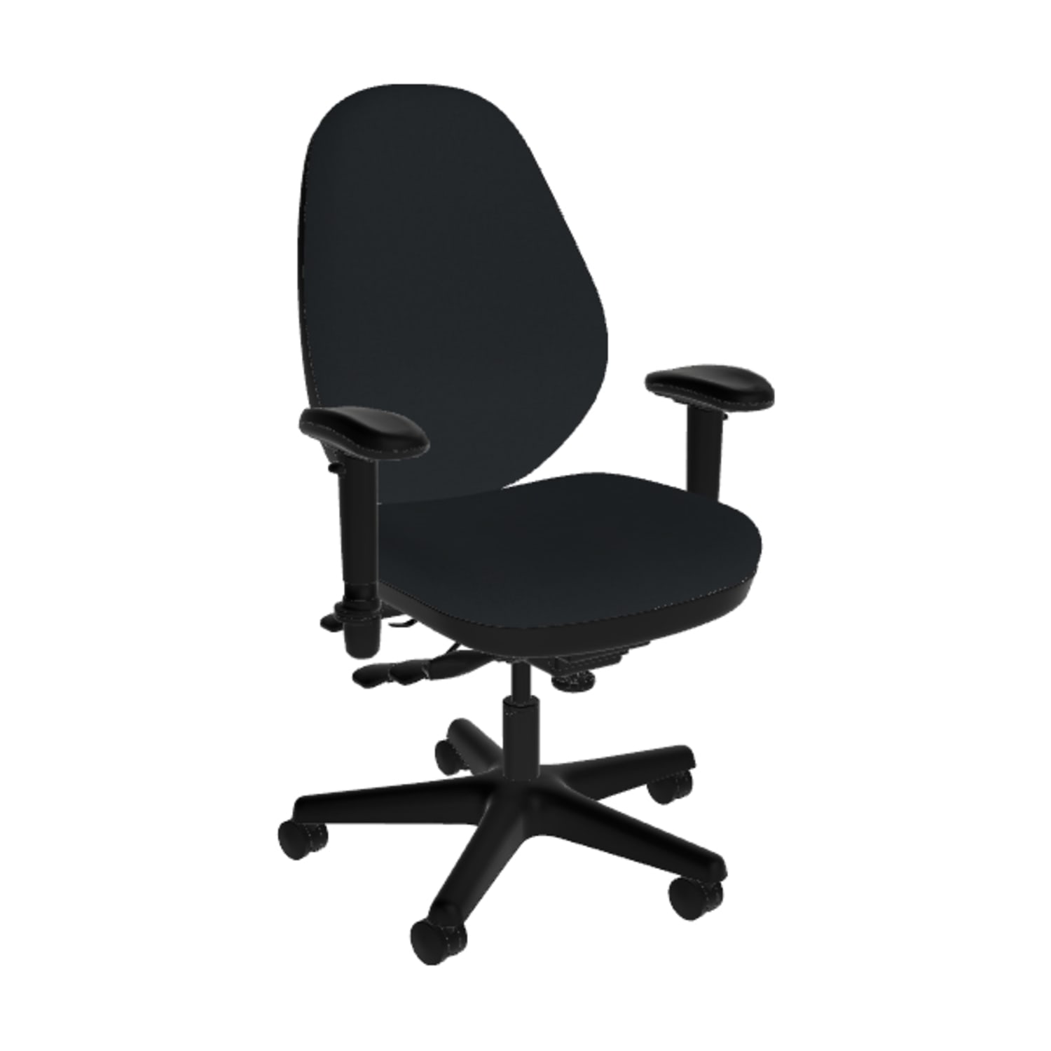 Sitmatic GoodFit Standard Scale Multi-Function Control Chair Extended Cylinder, Black