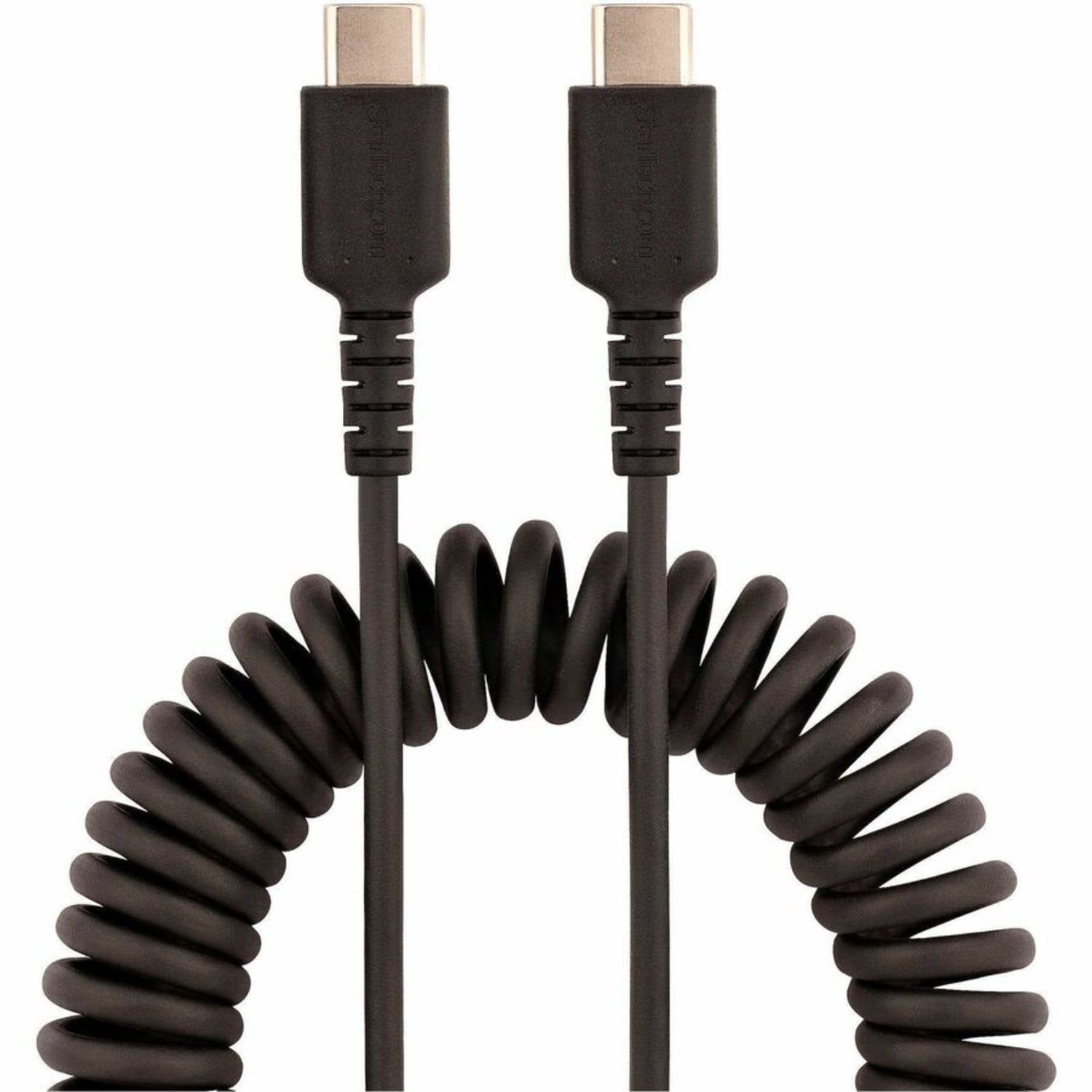 StarTech.com 3ft (1m) USB C Charging Cable, Coiled Heavy Duty Fast Charge & Sync USB-C Cable, High Quality USB 2.0 Typ - R2CCC1MUSBCABLE - Image 5